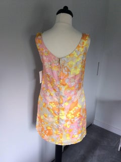 Alan Saville sleeveless abstract floral pattern dress