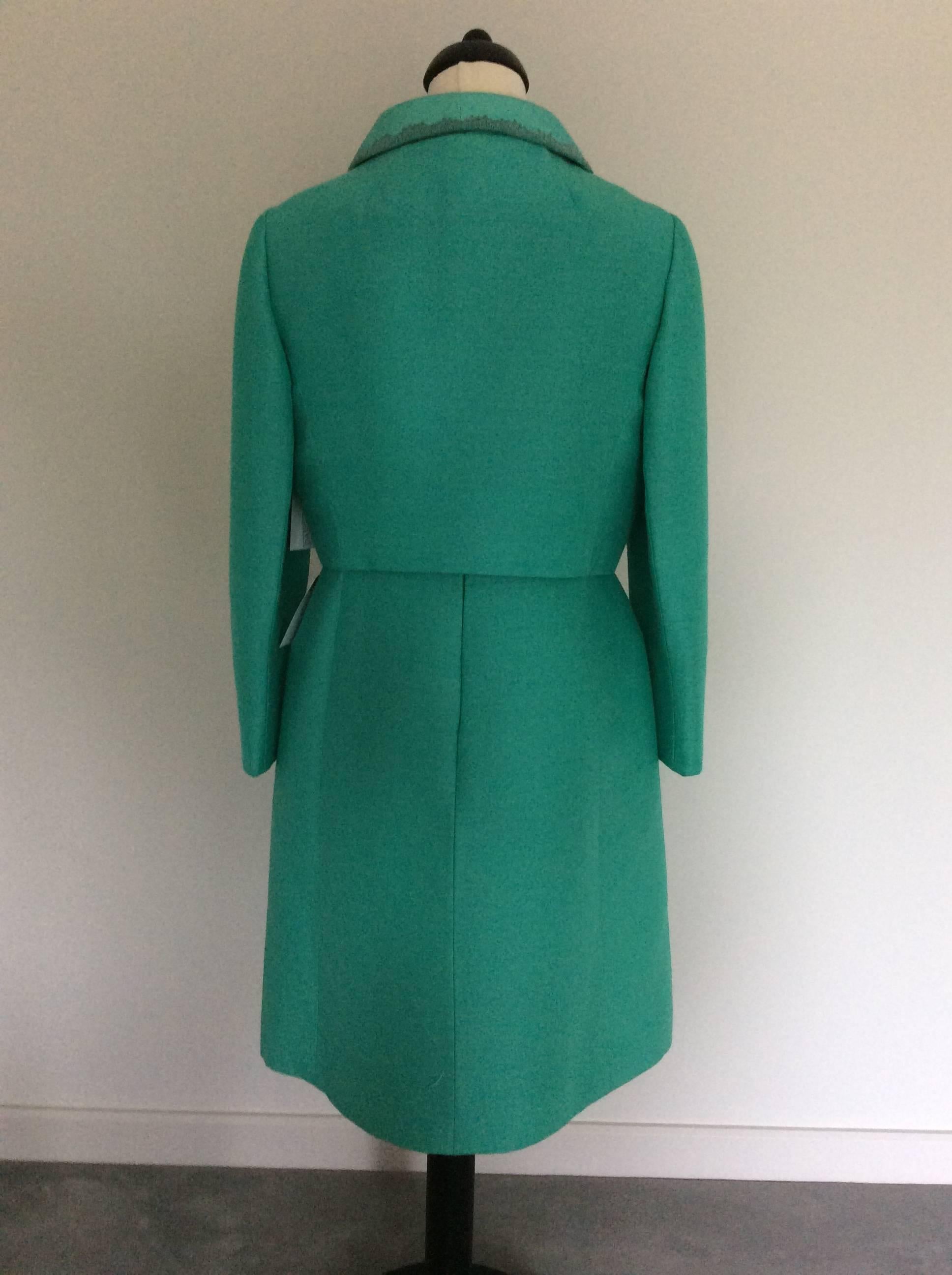 Blue Vintage 1960’s Petite Francaise shift dress and jacket  For Sale