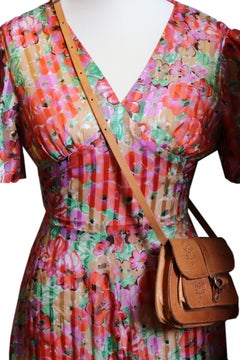 1970s Boho Floral Maxi Dress