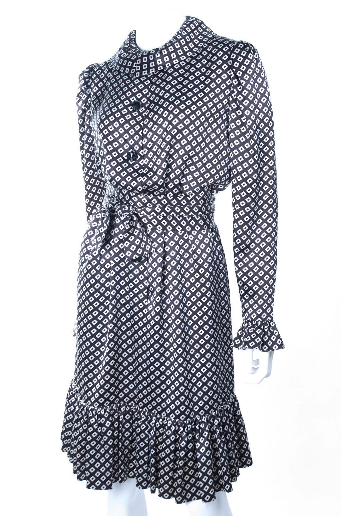 Women's Vintage 1980s Givenchy Boutique Silk Satin Dress For Sale
