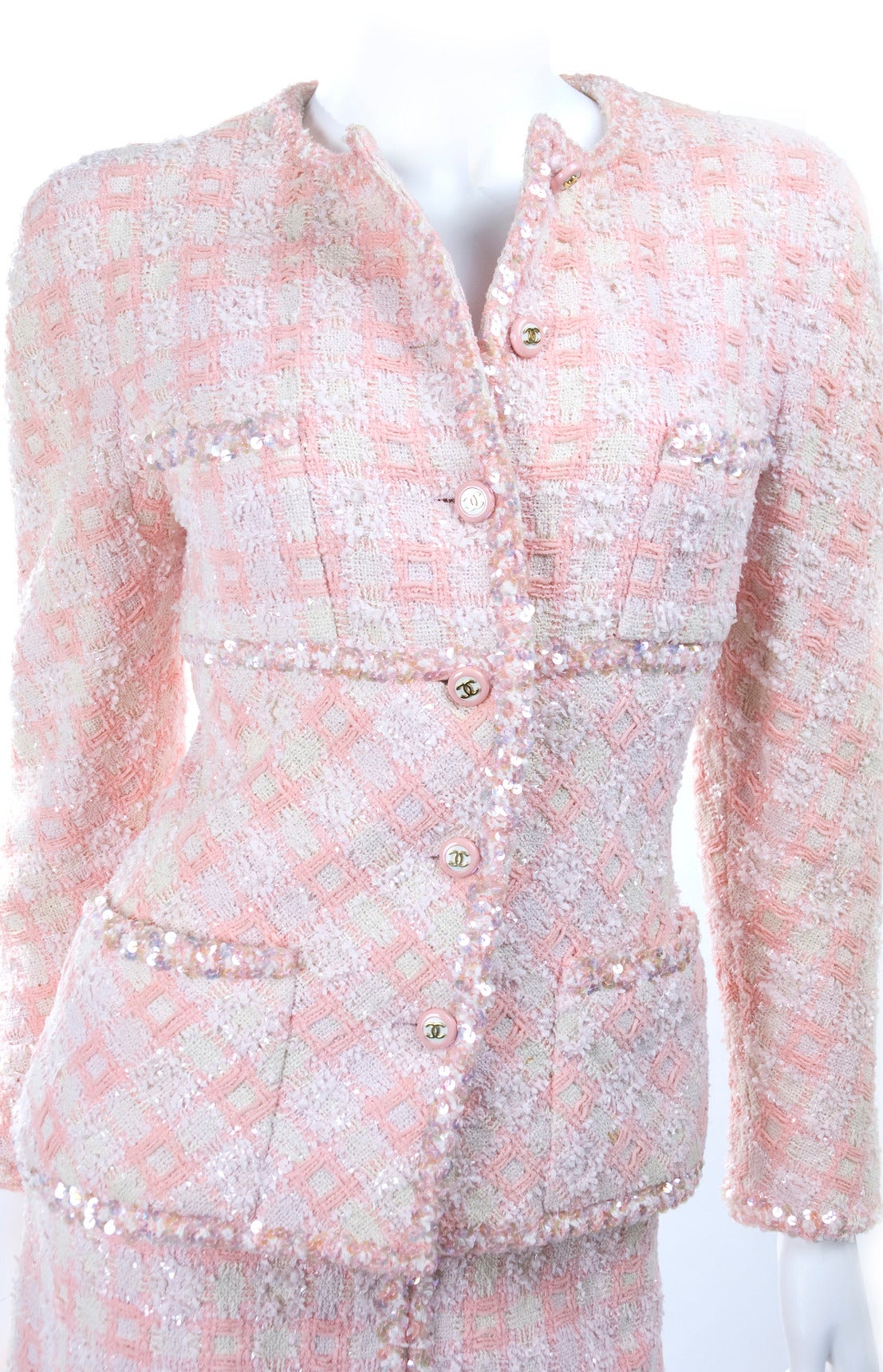 Women's 1995 Chanel Suit with Sequins Documented