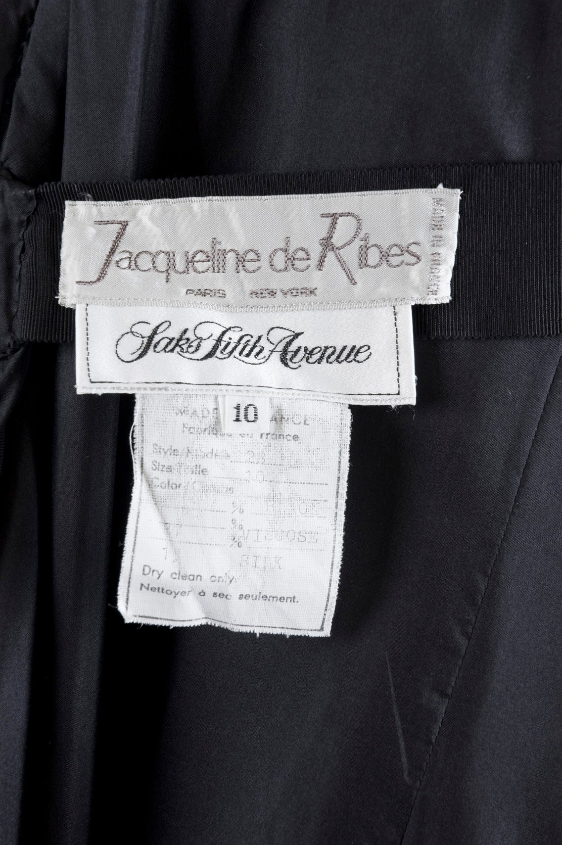 Vintage Jacqueline de Ribes Velvet Evening Gown For Sale 4