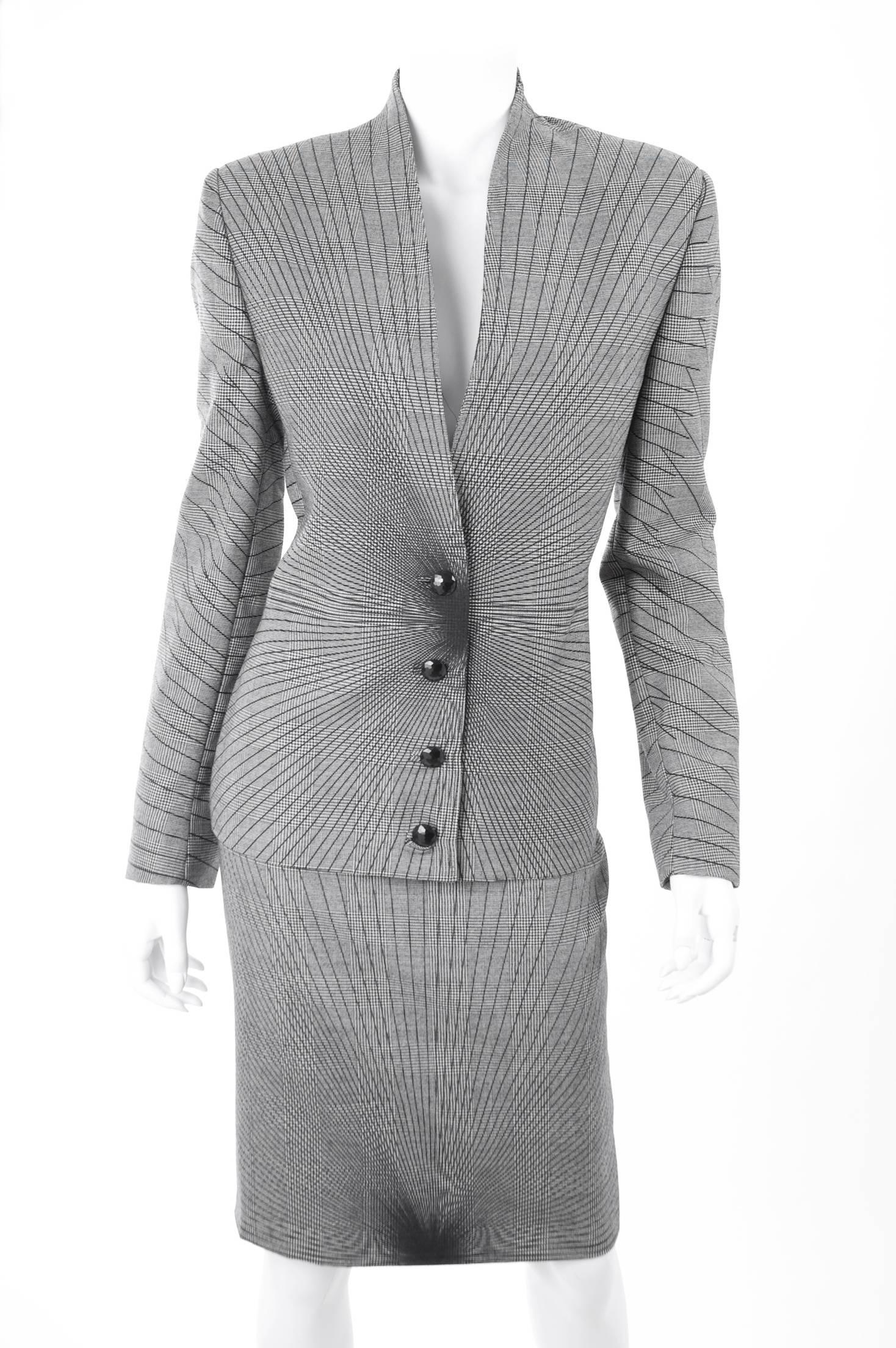Women's Vintage 90's Gianni Versace Couture Suit For Sale
