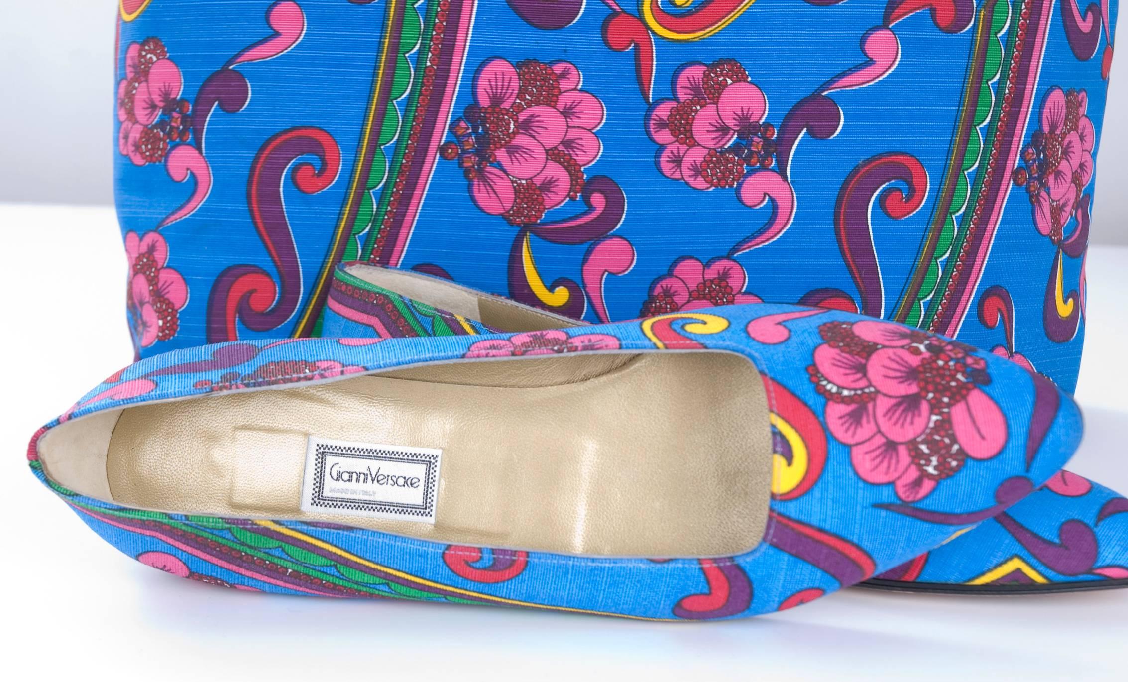 Women's Vintage Gianni Versace Couture Purse and Shoes For Sale