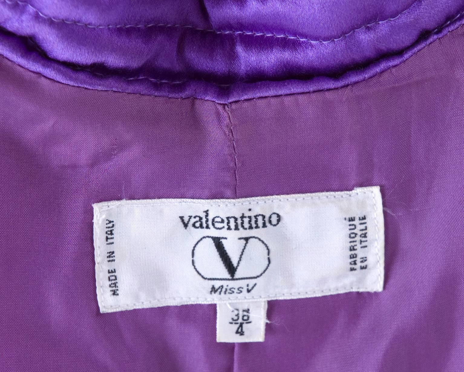 Valentino Quilted Silk Coat For Sale 2