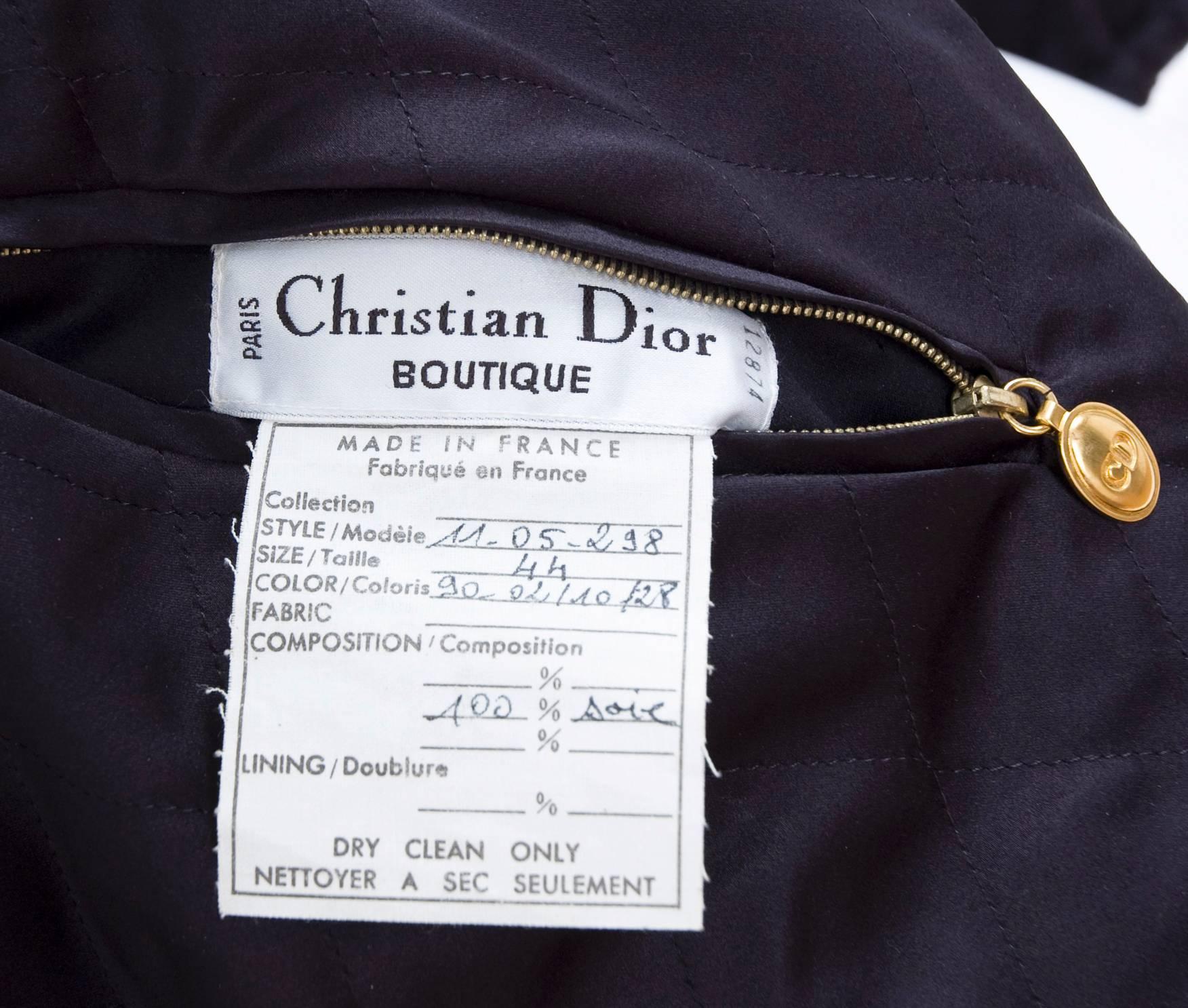 1998 Vintage Christian Dior Reversible Silk Evening Jacket For Sale 4