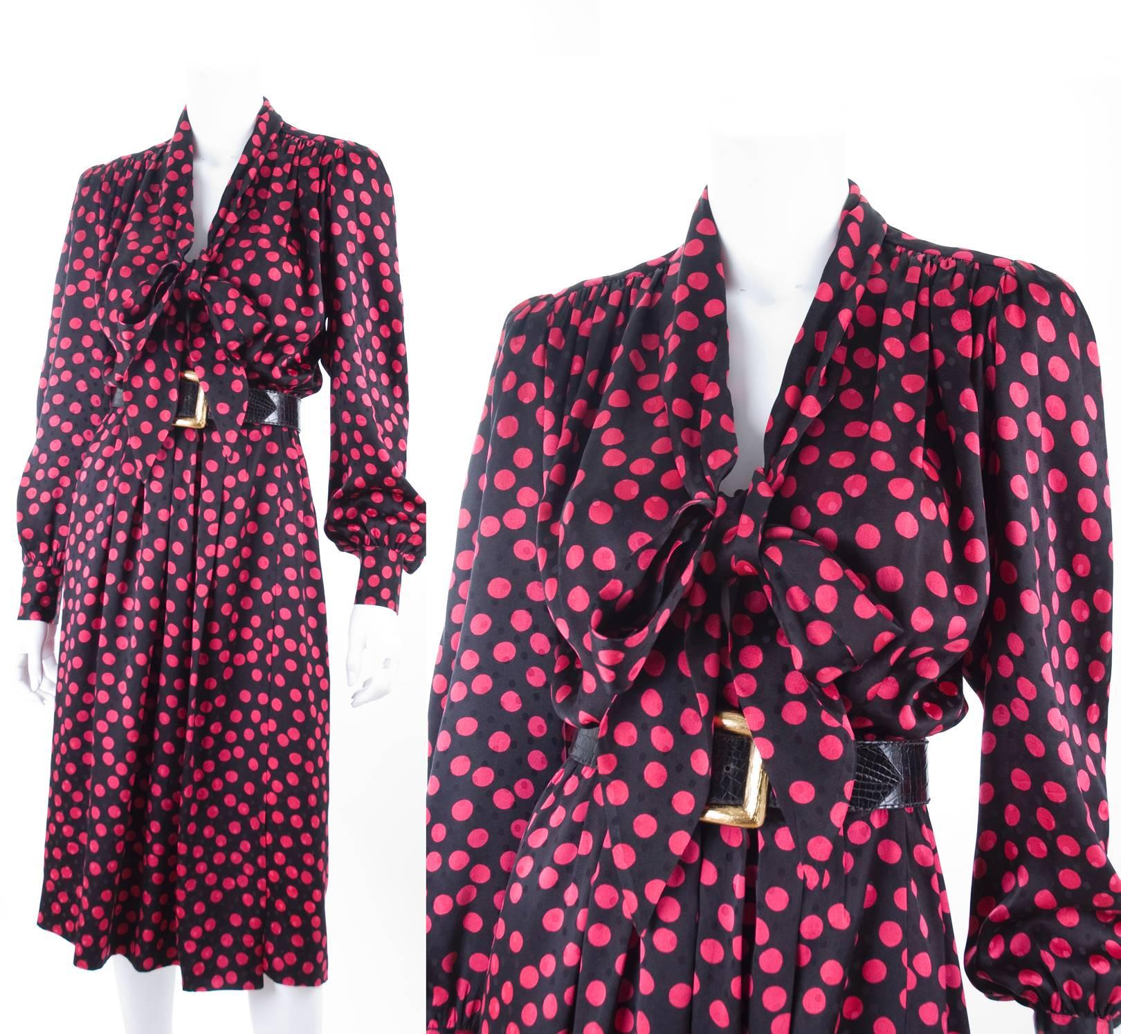 Women's Yves Saint Laurent Silk Wrap Dress