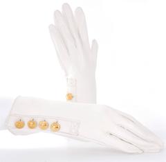 90's Hermes Leather Gloves - like new.