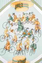 Hermes 1950s 'Les Becanes’ Hermes Silk Scarf