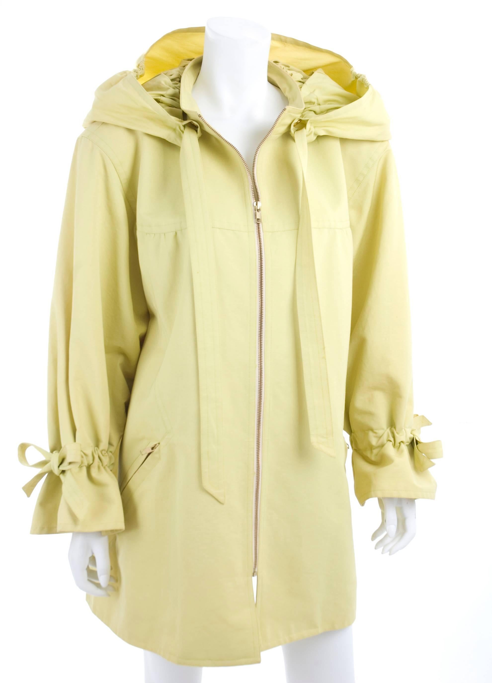 Yellow Christian Lacroix Cotton Outdoor Jacket For Sale