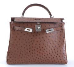 2005 Hermes Kelly Ostrich 32 cm