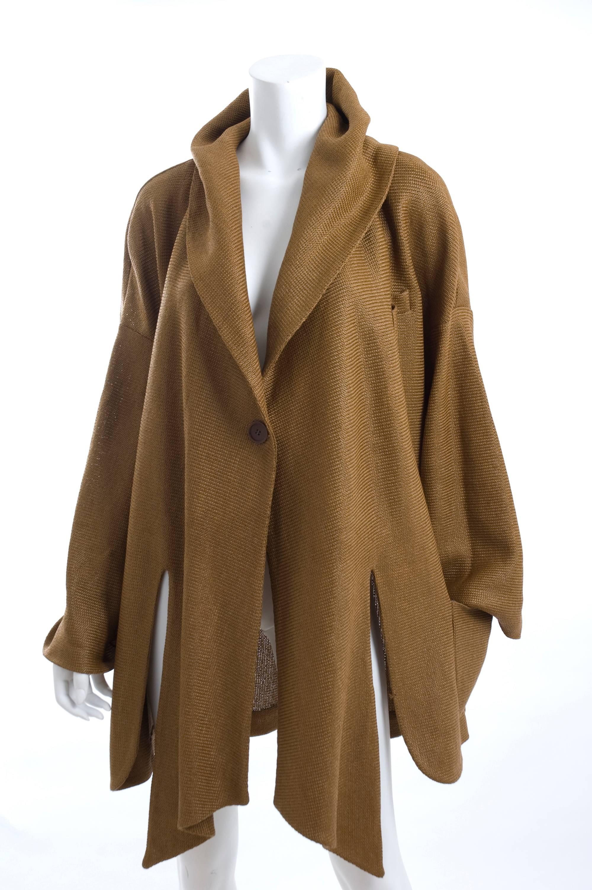 Vintage ROMEO GIGLI 80's Jacket in Golden Beige 1