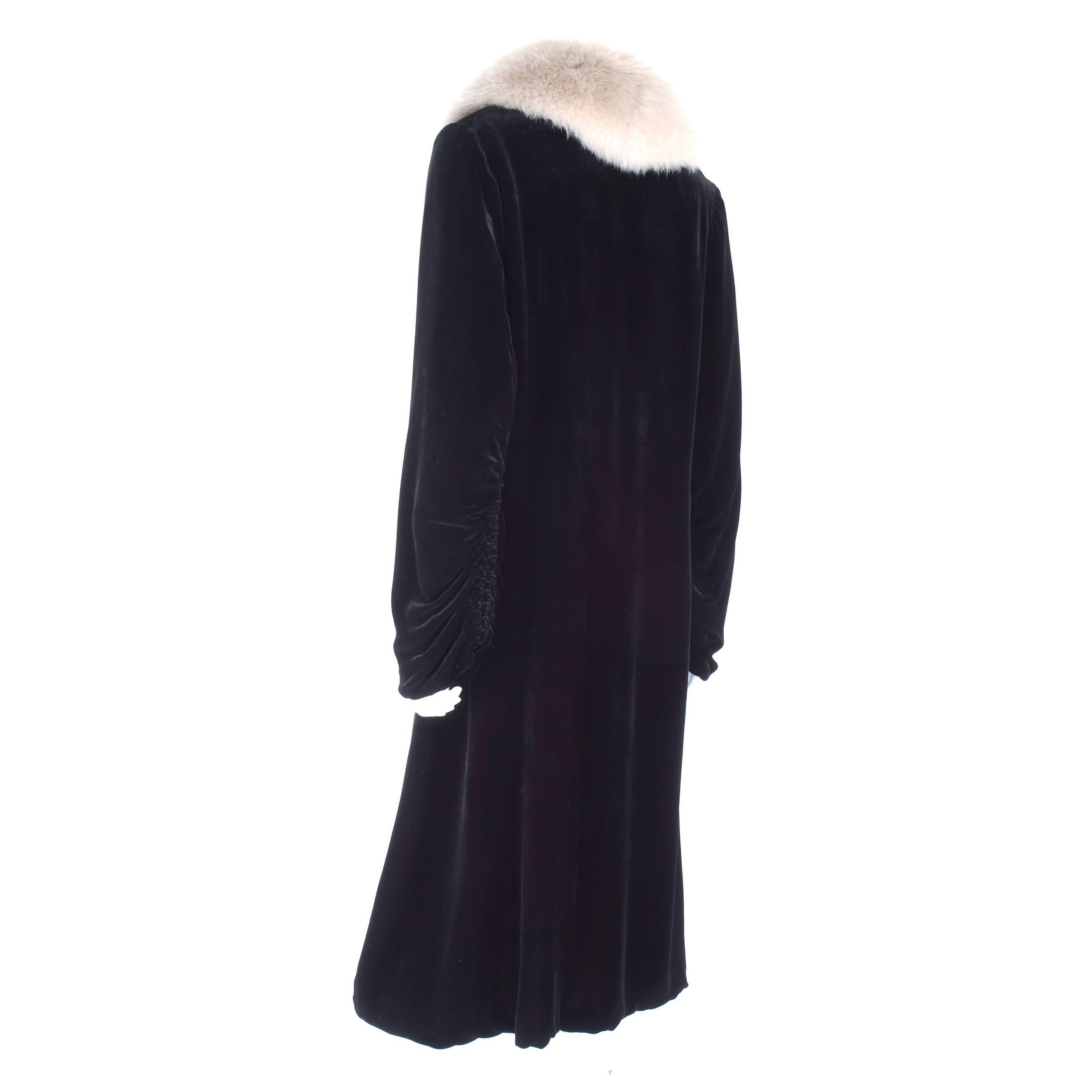 Women's Bluemarine Velvet and Fur Evening Coat as seen on MADONNA For Sale