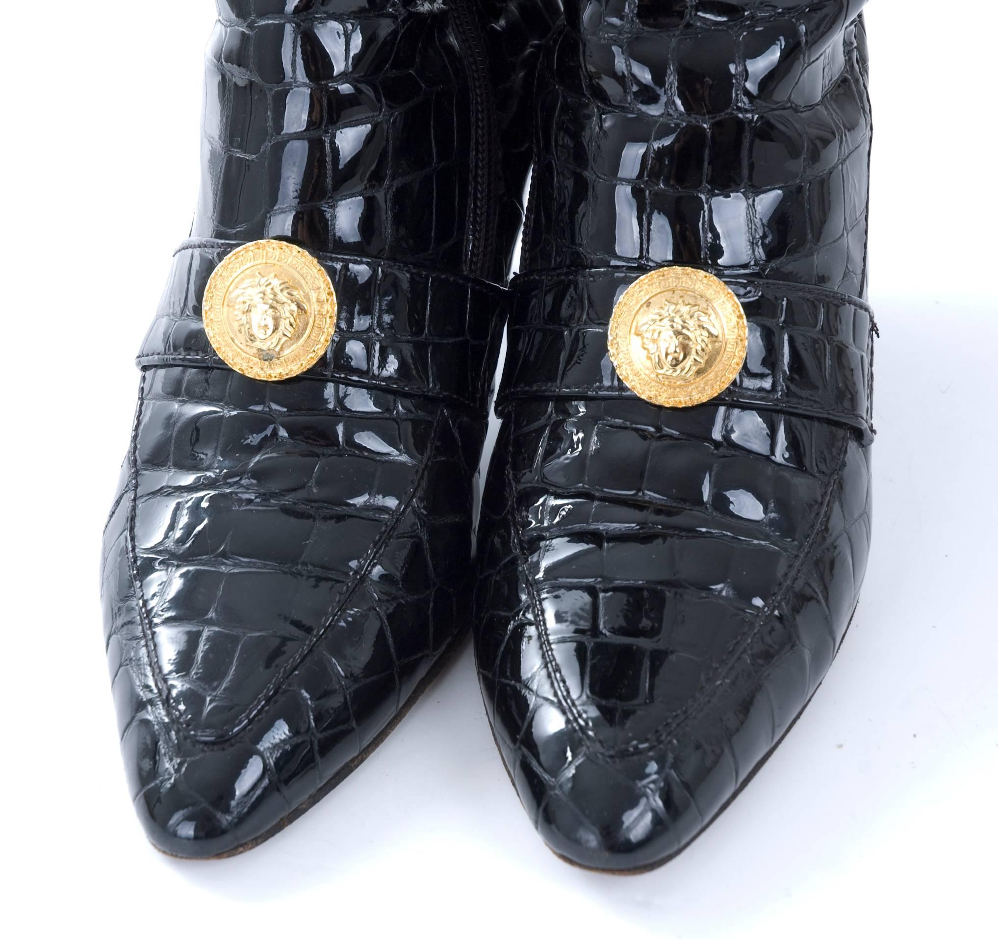 80s black boots