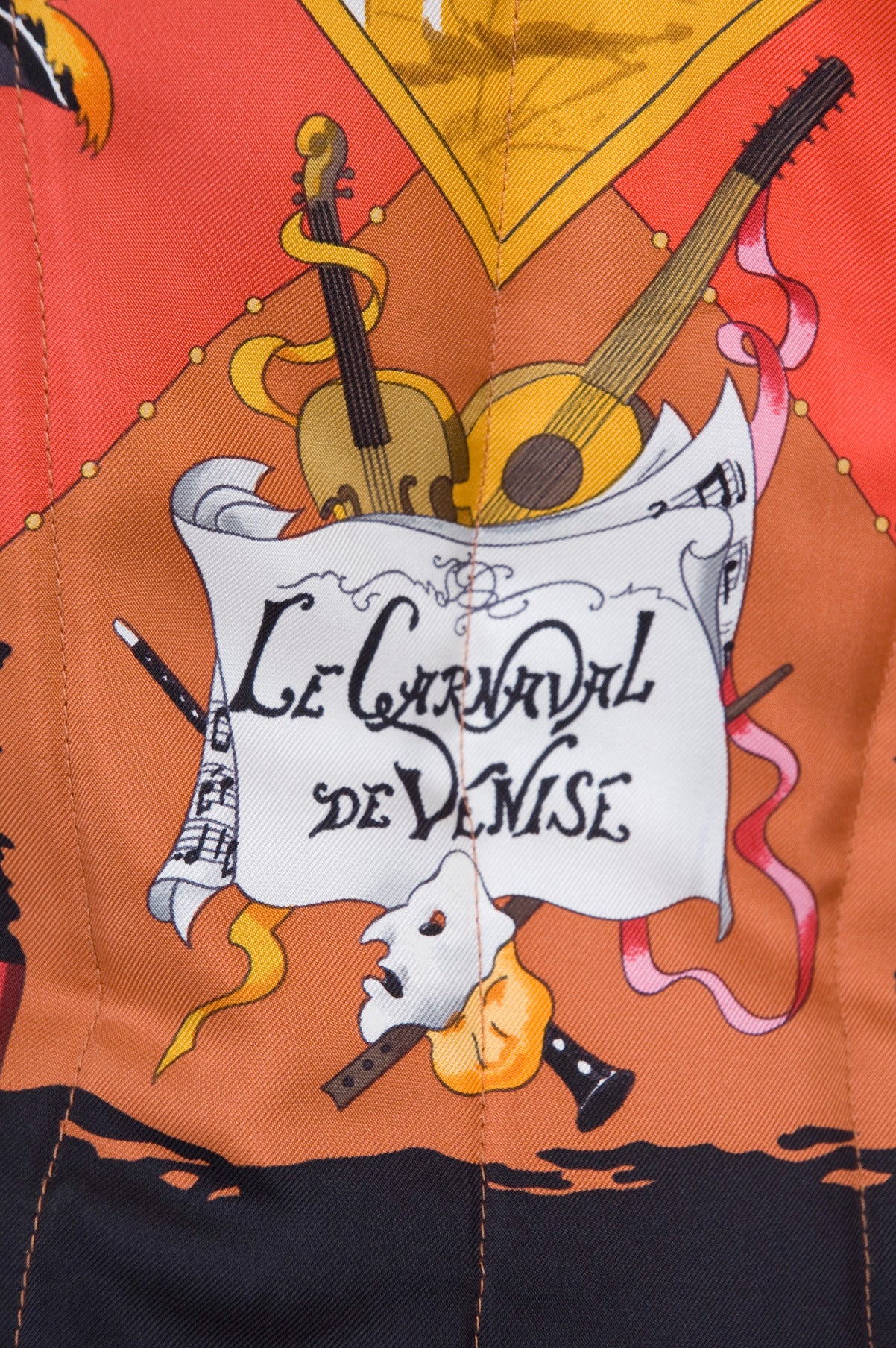 Women's Vintage Hermes Vest Le Carnaval De Venice