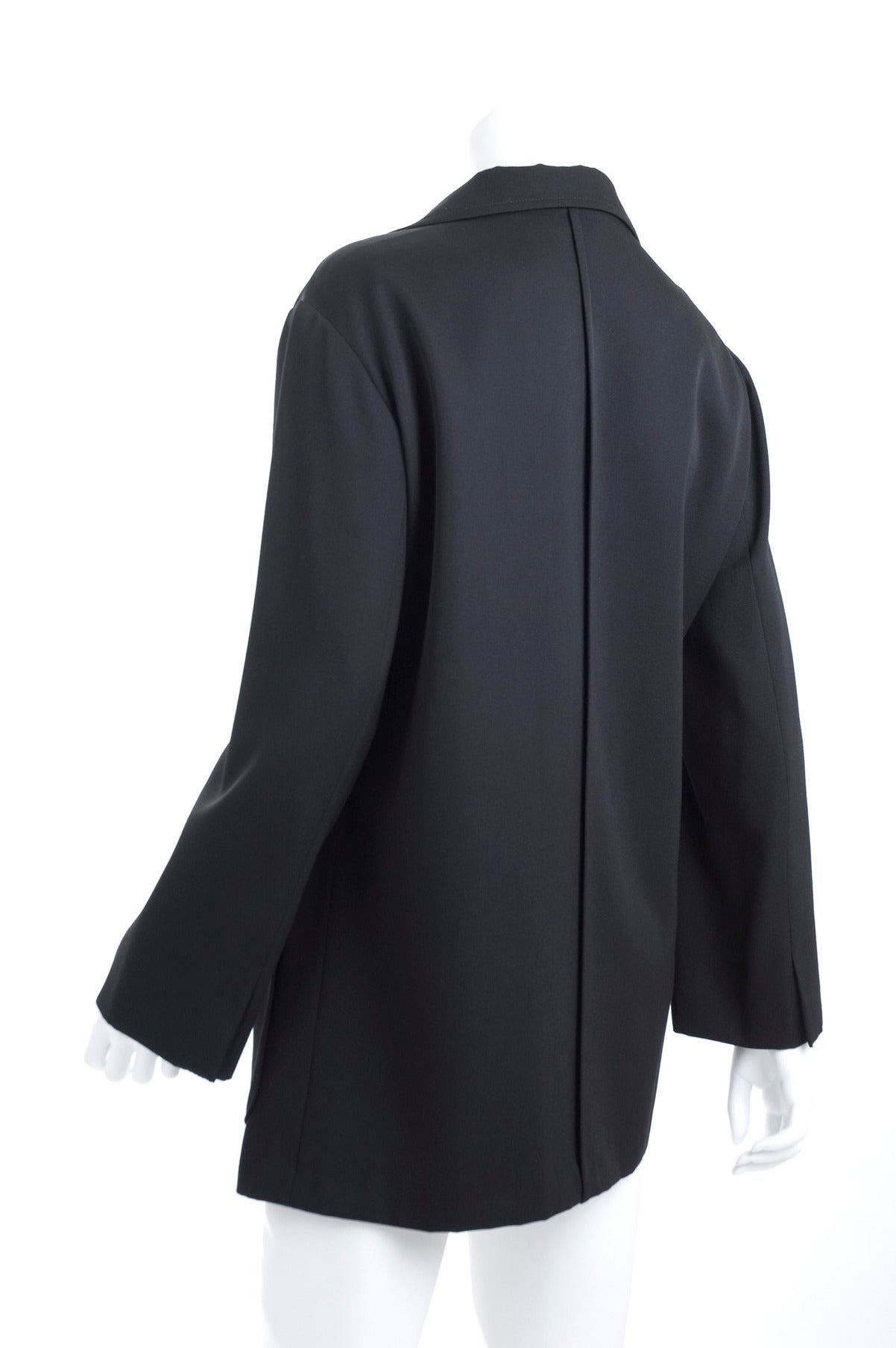 80's Y's Yohji Yamamoto Black Jacket In Excellent Condition For Sale In Hamburg, Deutschland