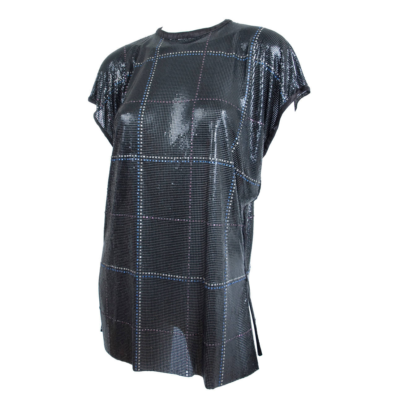 1982 Gianni Versace Oroton Metal Mesh Top For Sale