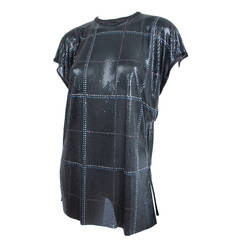 1982 Gianni Versace Oroton Metal Mesh Top