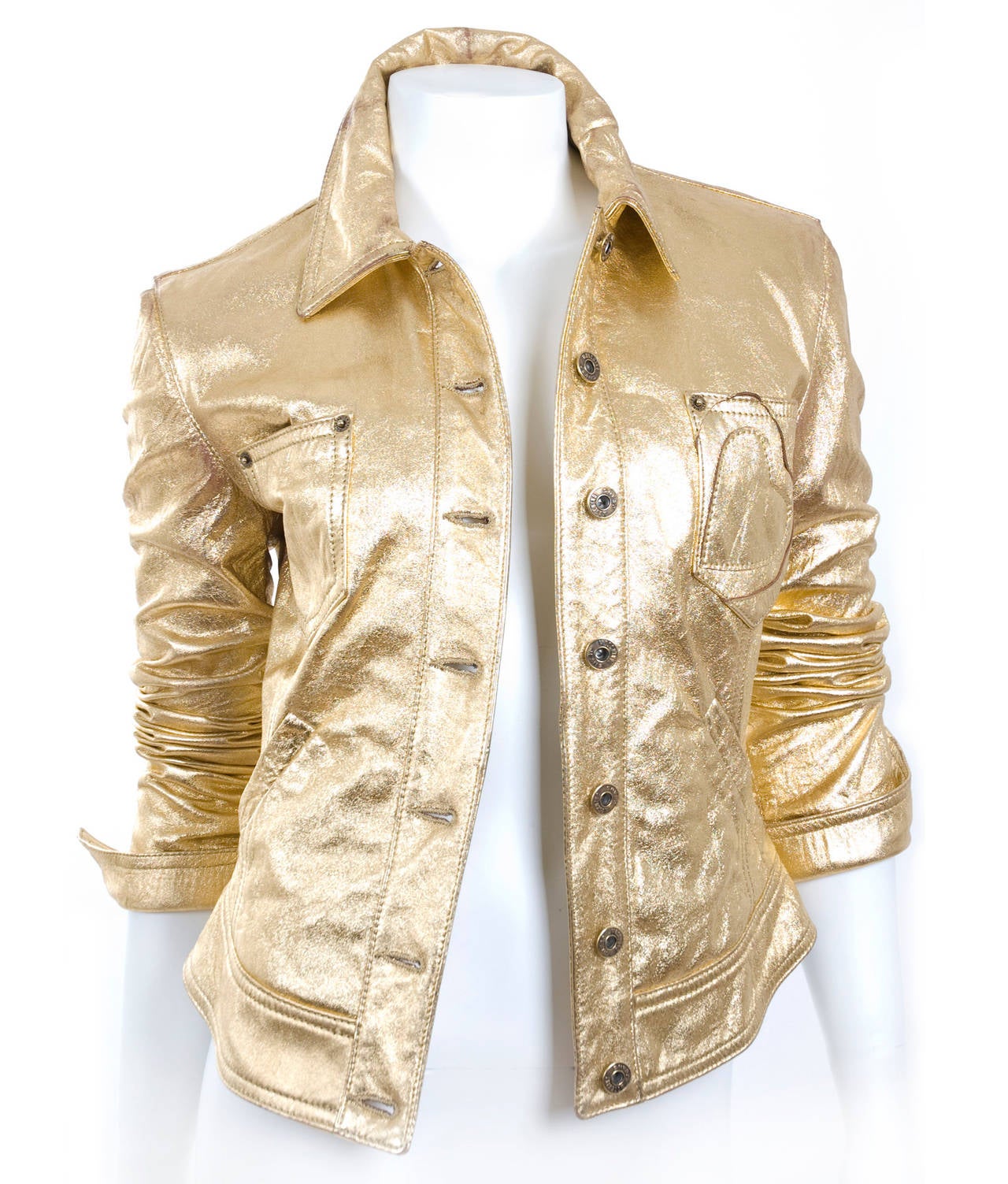 gold leather jackets