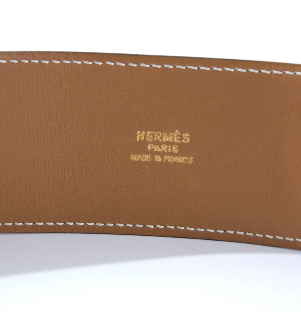 Green Hermès Collier de Chien Leather belt For Sale 2