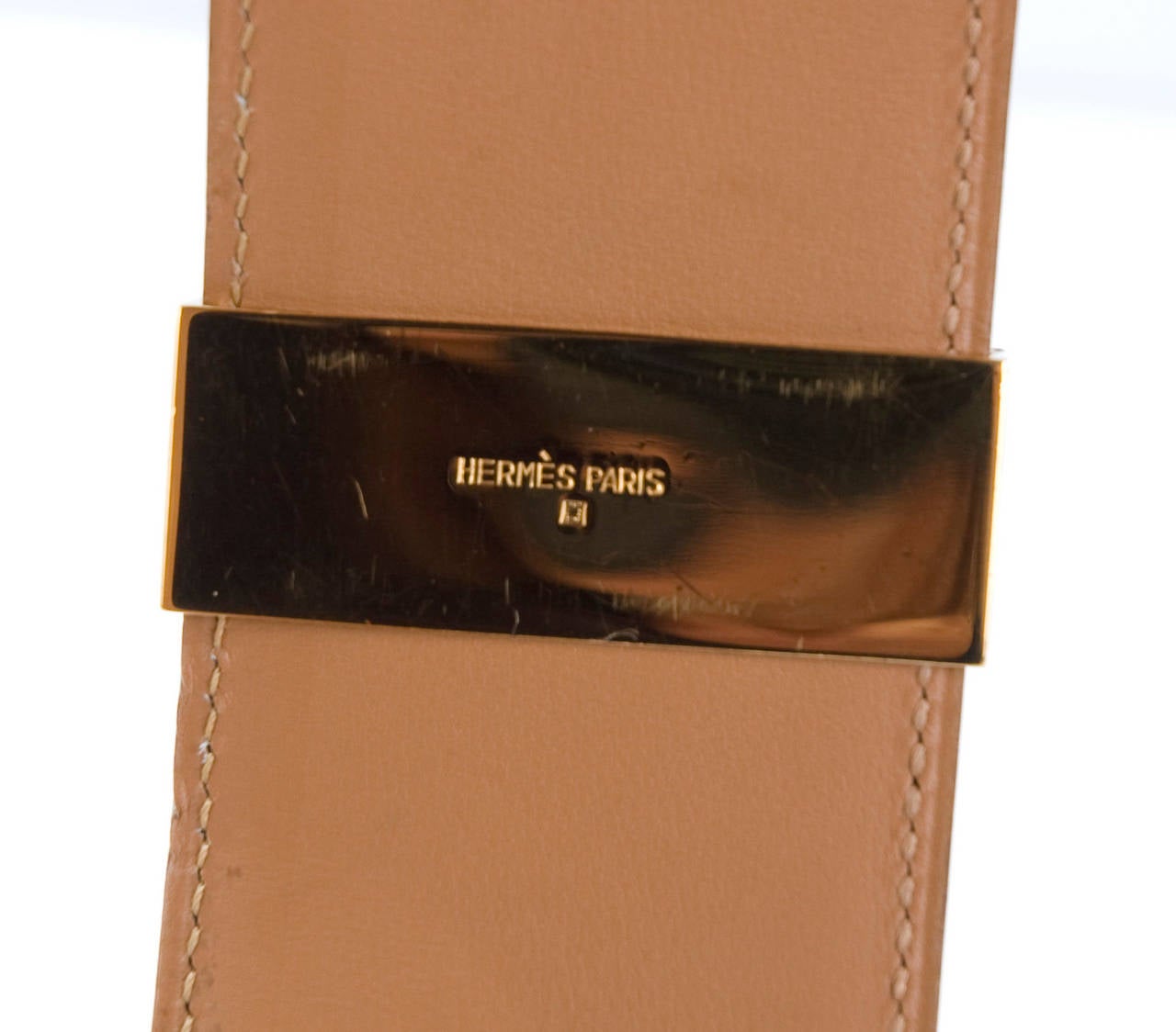 Blue Hermès Collier de Chien Leather Belt For Sale 3
