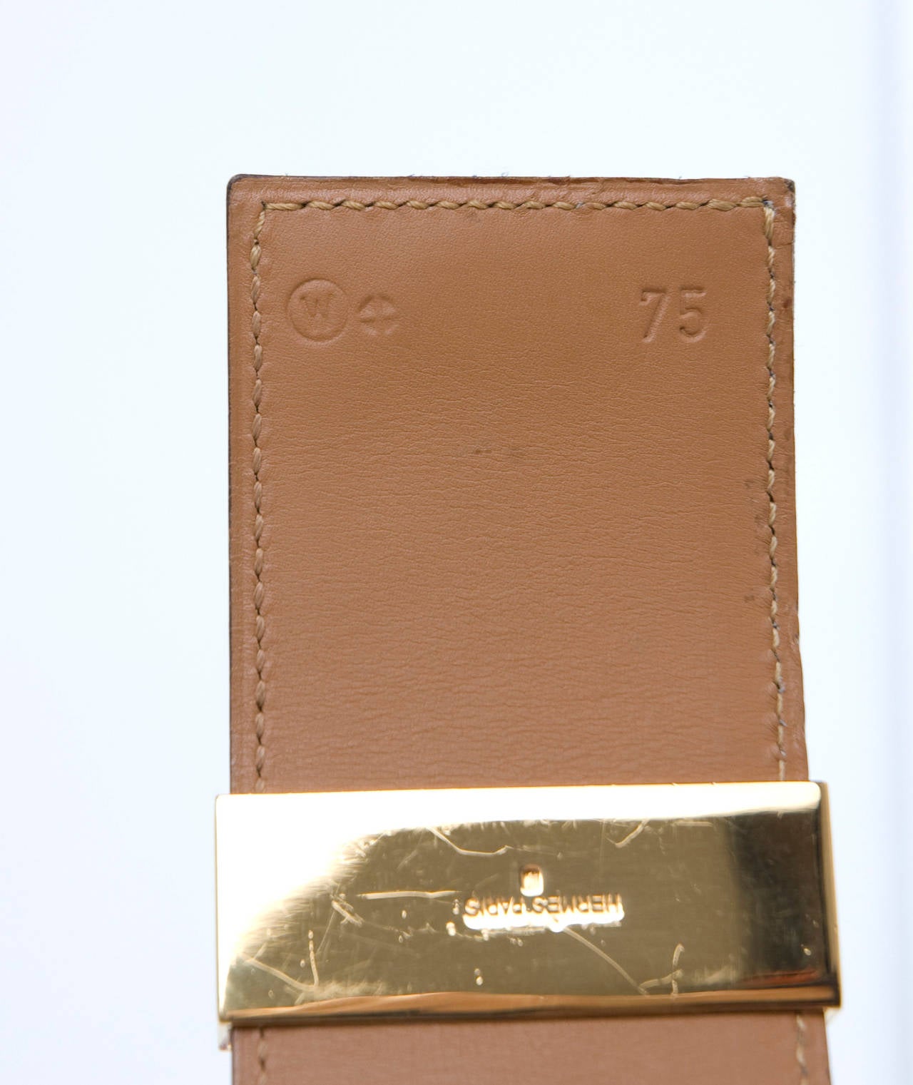 Blue Hermès Collier de Chien Leather Belt For Sale 4