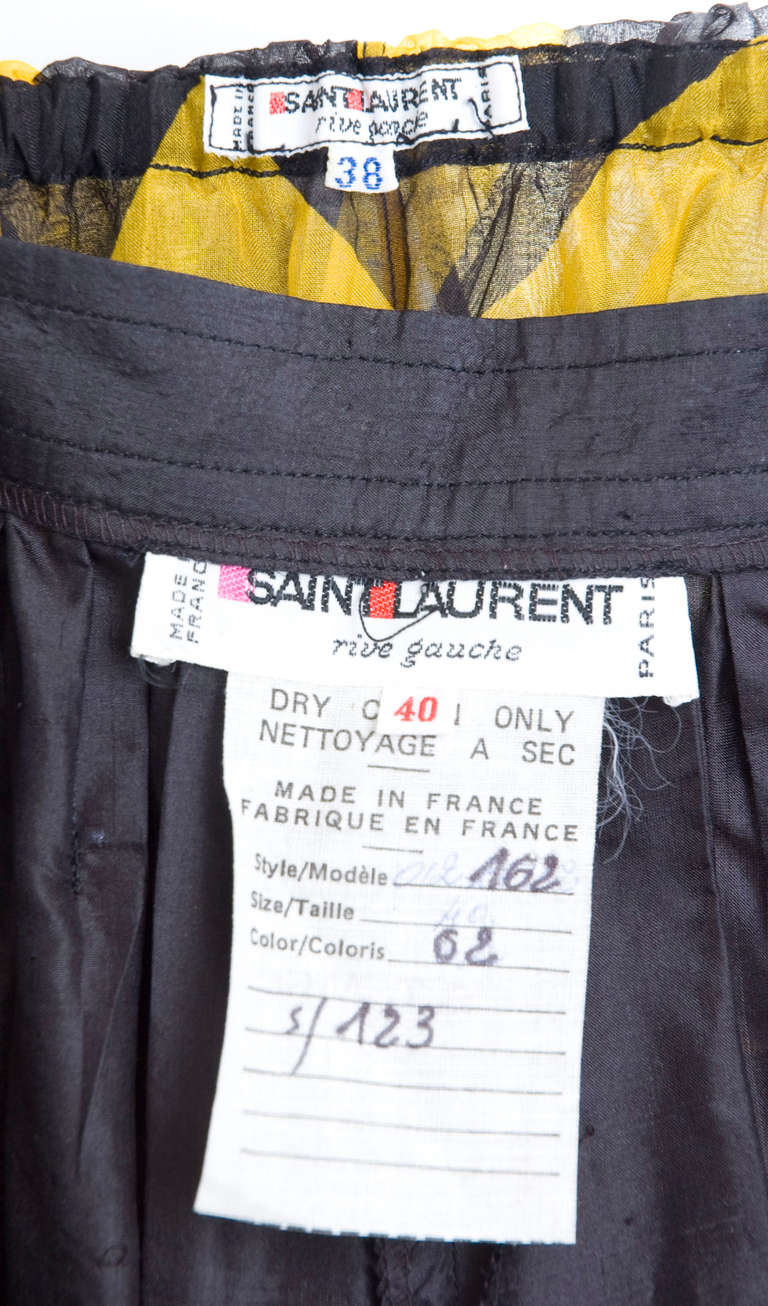 Yves Saint Laurent Harem Pants, Blouse and Cummerbund 6