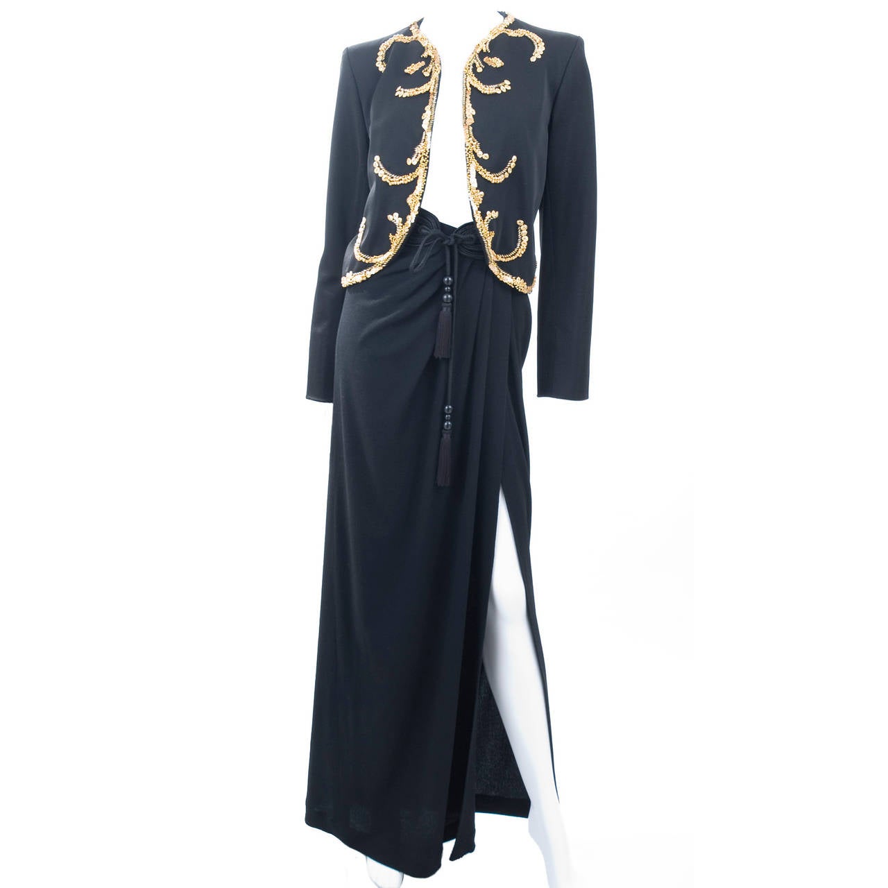 Rare Vintage Yves Saint Laurent Ensemble with Lesage Embroidery at 1stdibs