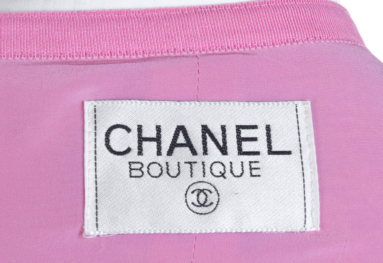 Chanel Suit in Pink and Creme Documented For Sale 5