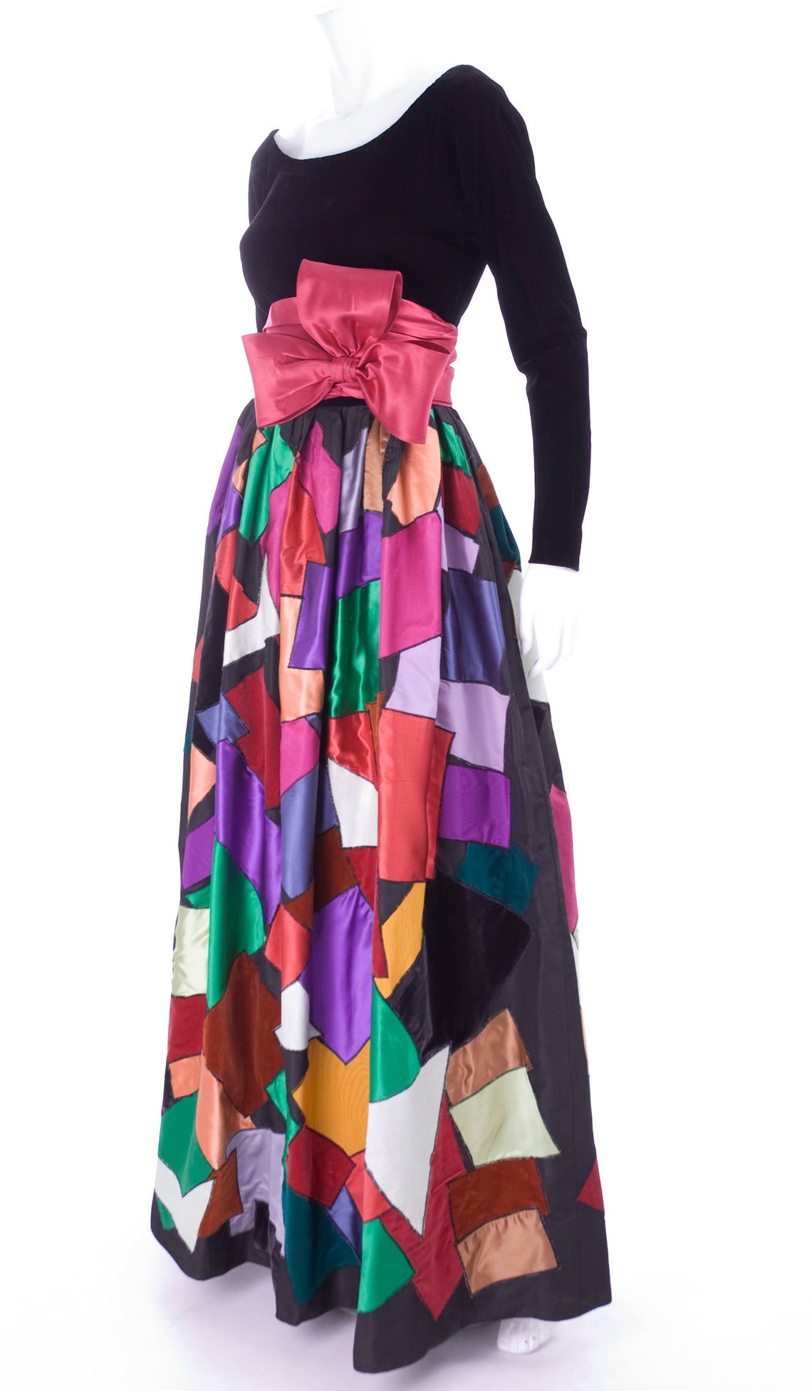 1980 Yves Saint Laurent Haute Couture Dress Museum Piece For Sale 1