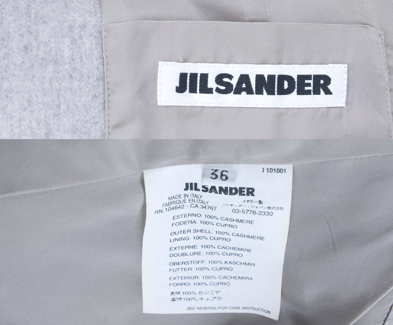 1990s Jil Sander 2in1 Jacket Cashmere and Fur For Sale 4