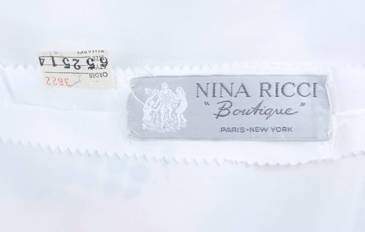 1970s Nina Ricci Boutique Chiffon Dress For Sale 4