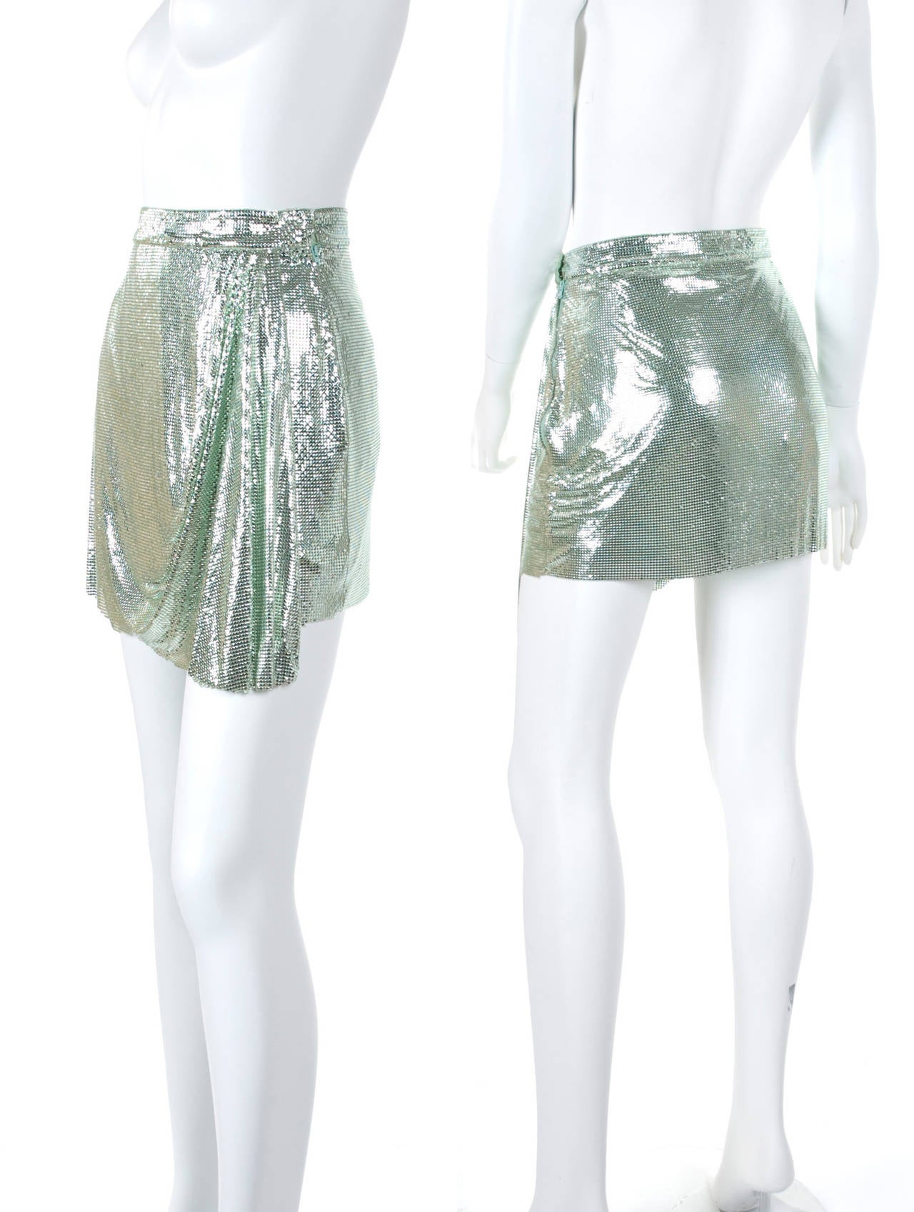 1994 Gianni Versace Couture Oroton Metal Mesh Skirt 1