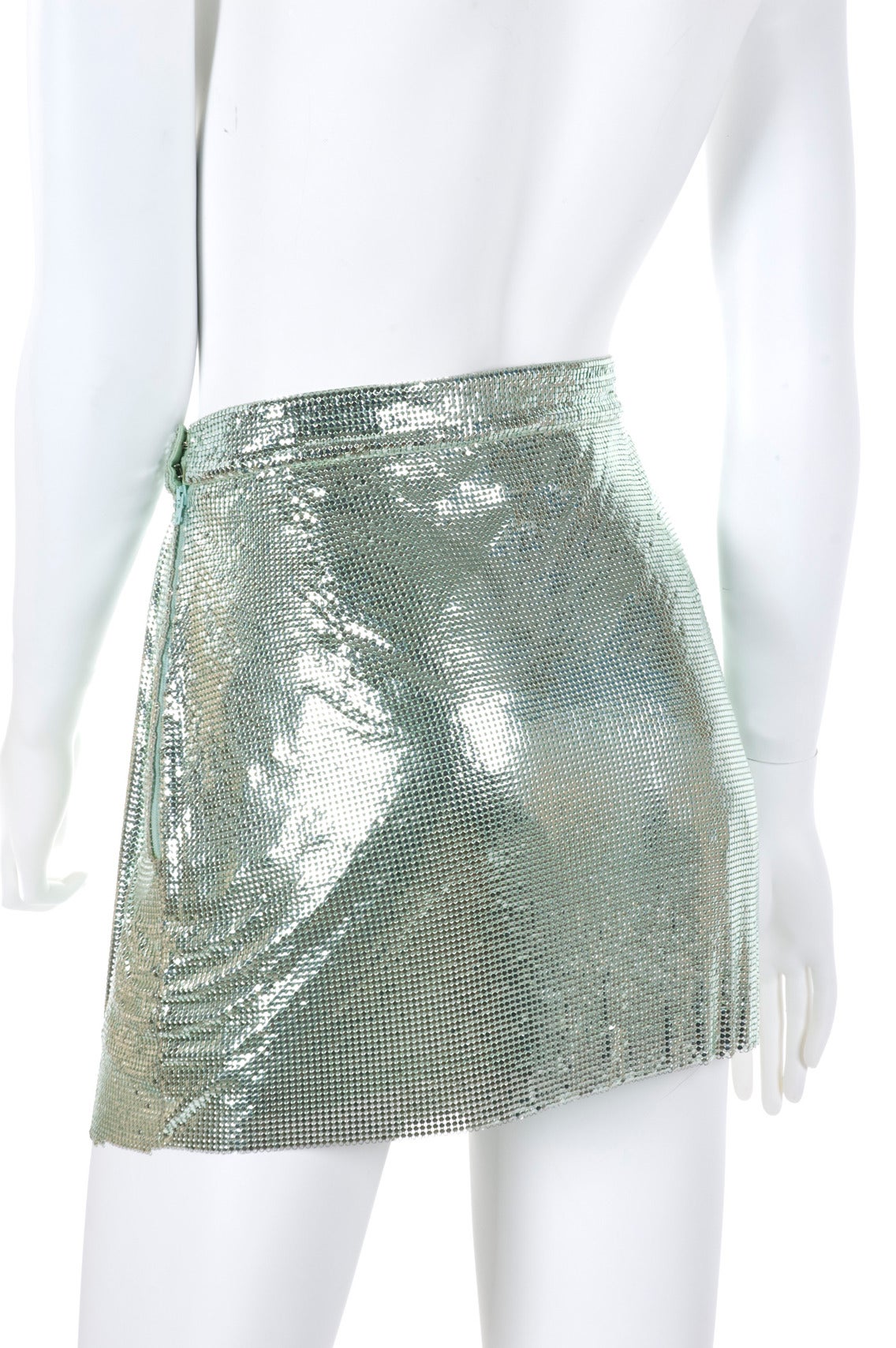 1994 Gianni Versace Couture Oroton Metal Mesh Skirt 4