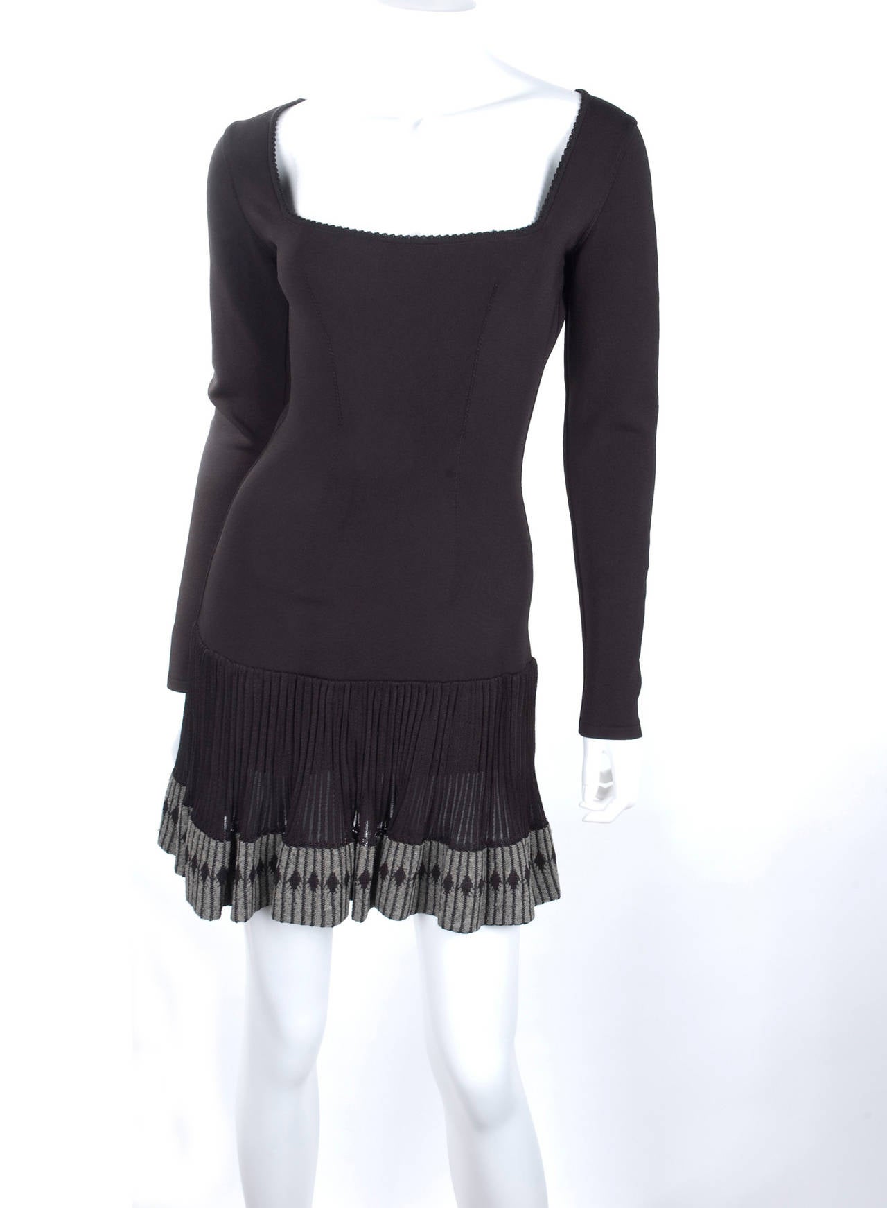 Women's 80's Black Alaia Dress For Sale