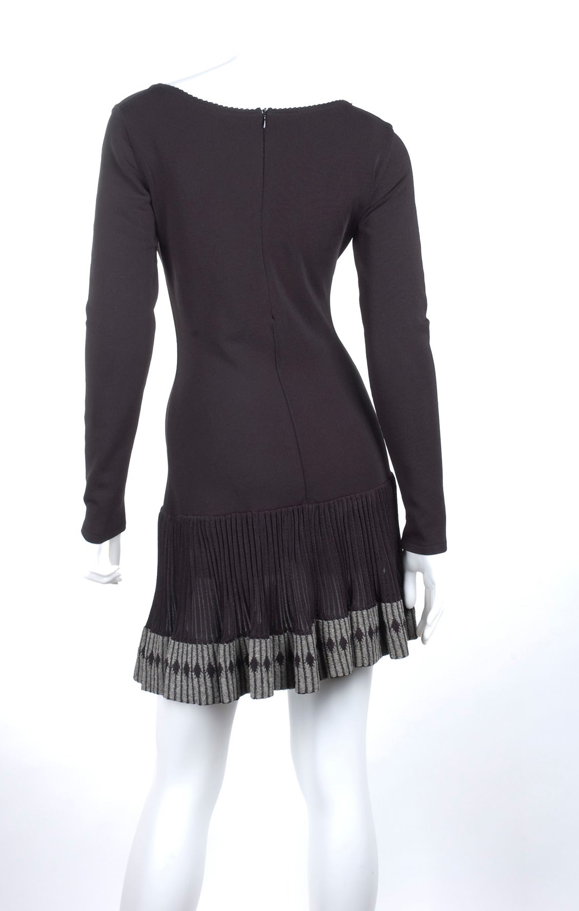 80's Black Alaia Dress For Sale 1