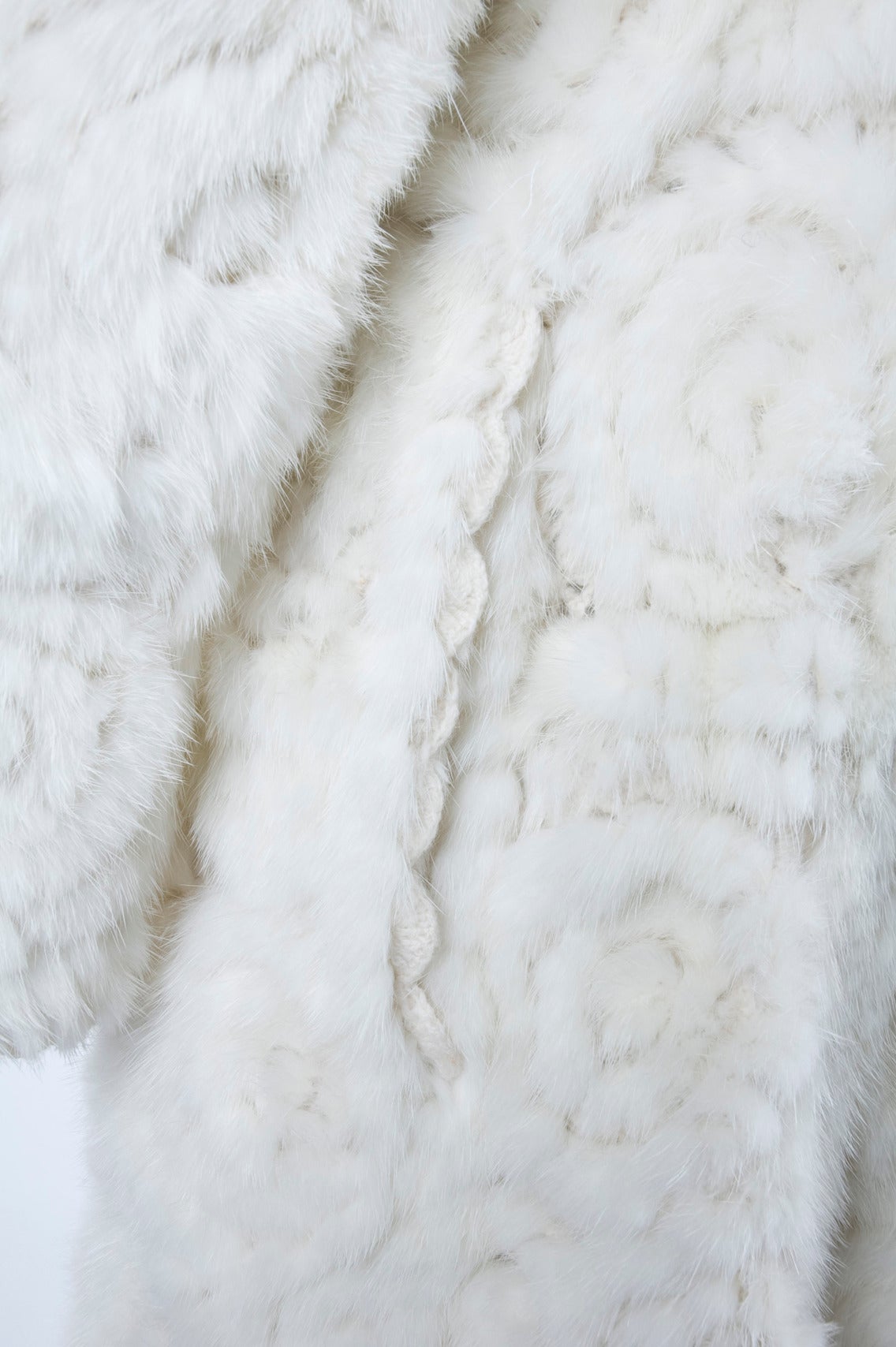 John Galliano White Mink Coat For Sale 2
