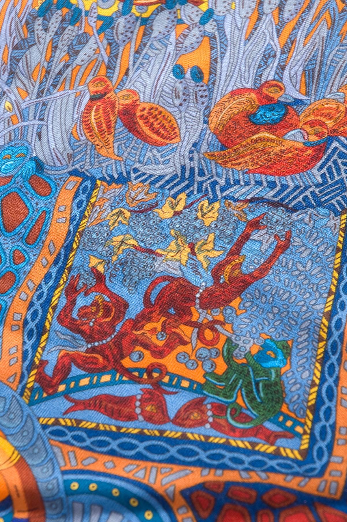 Hermes Cashmere and Silk Scarf XL 