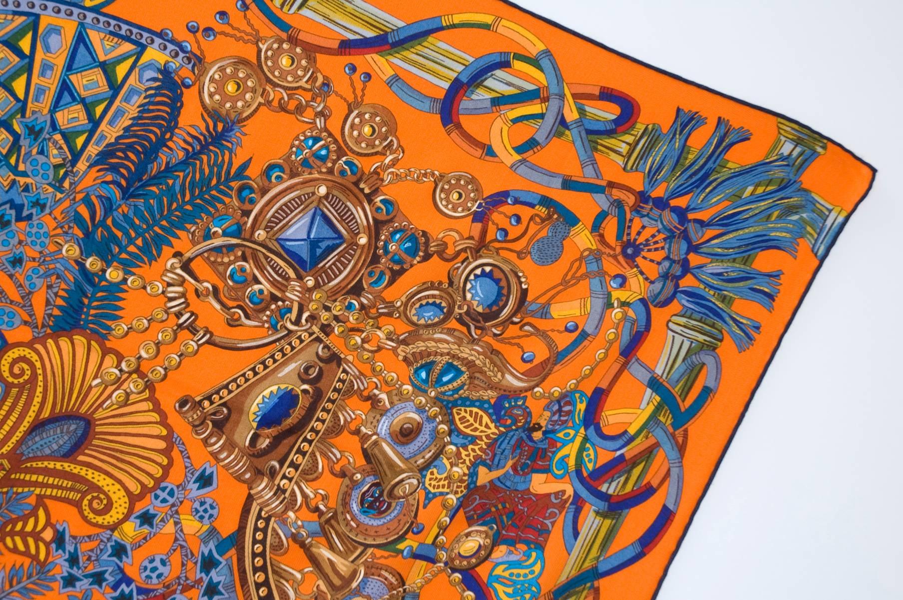 Hermes Cashmere and Silk Scarf XL 