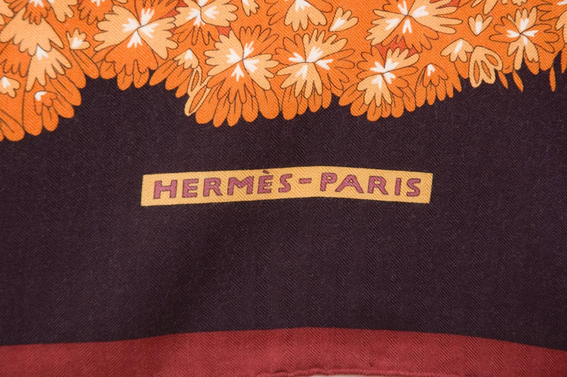 Hermes Cashmere Silk Scarf 