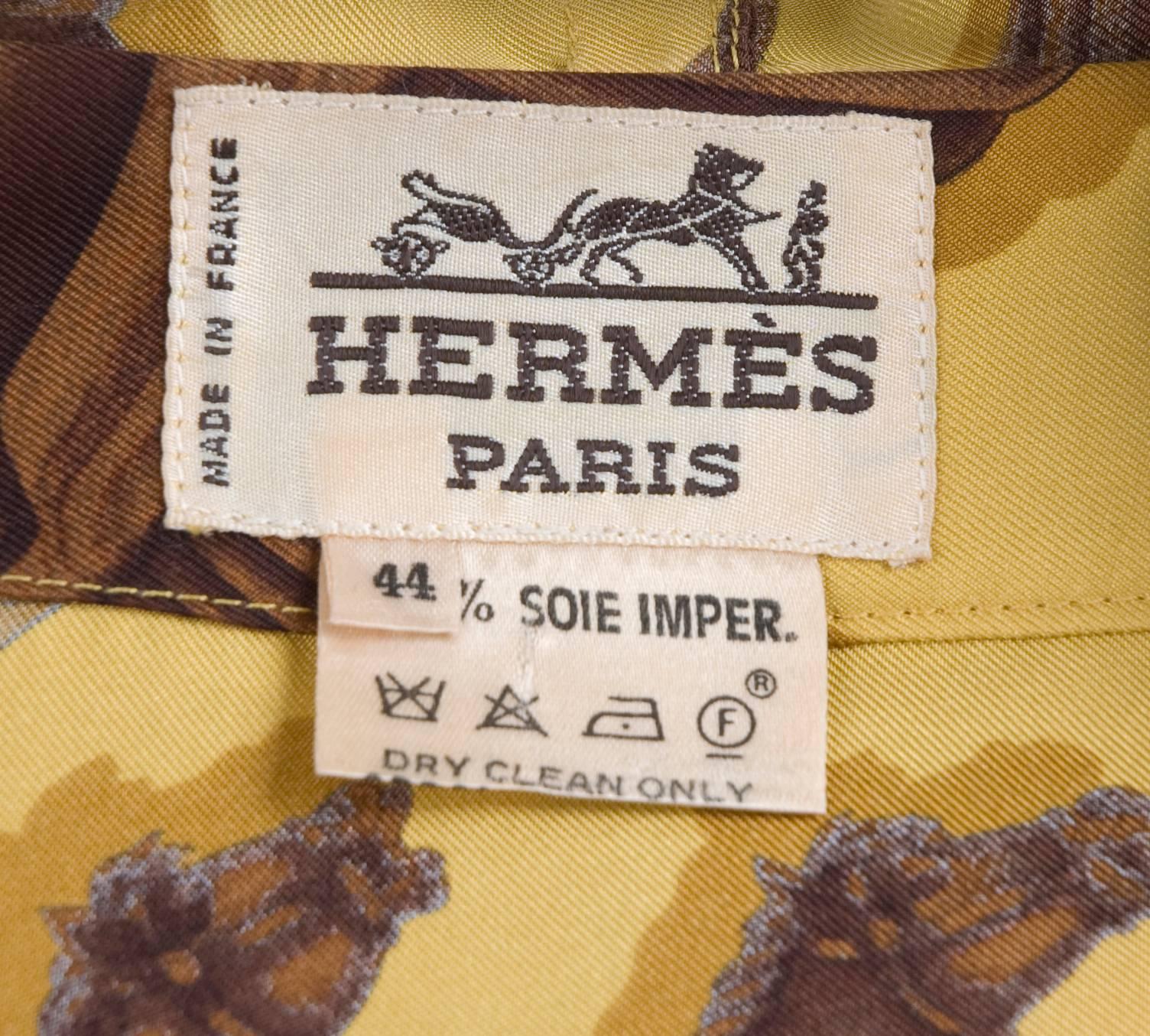 Vintage Hermes Silk Jacket 