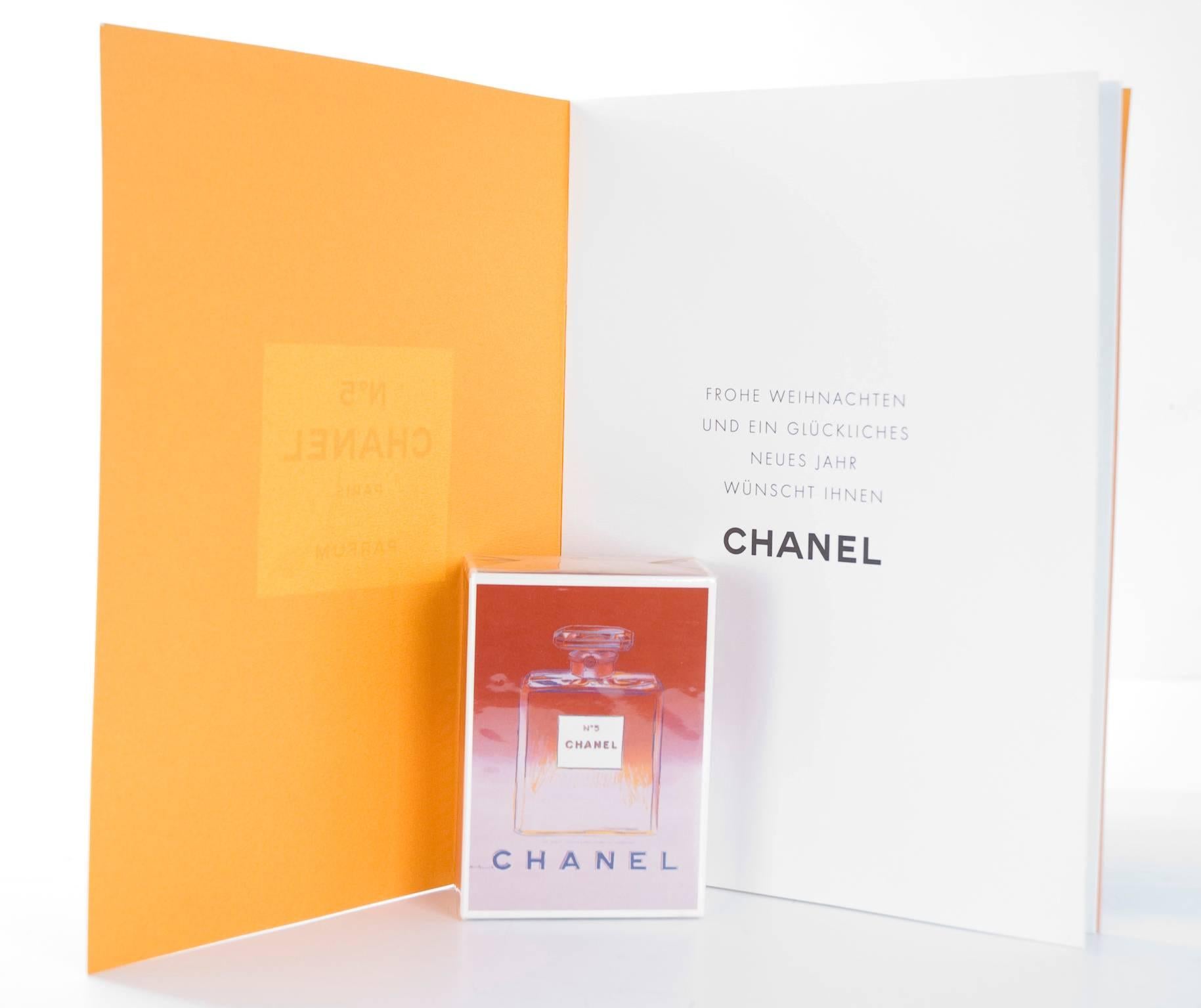 1997 Andy Warhol Chanel No 5 and Booklet with Poster In New Condition For Sale In Hamburg, Deutschland