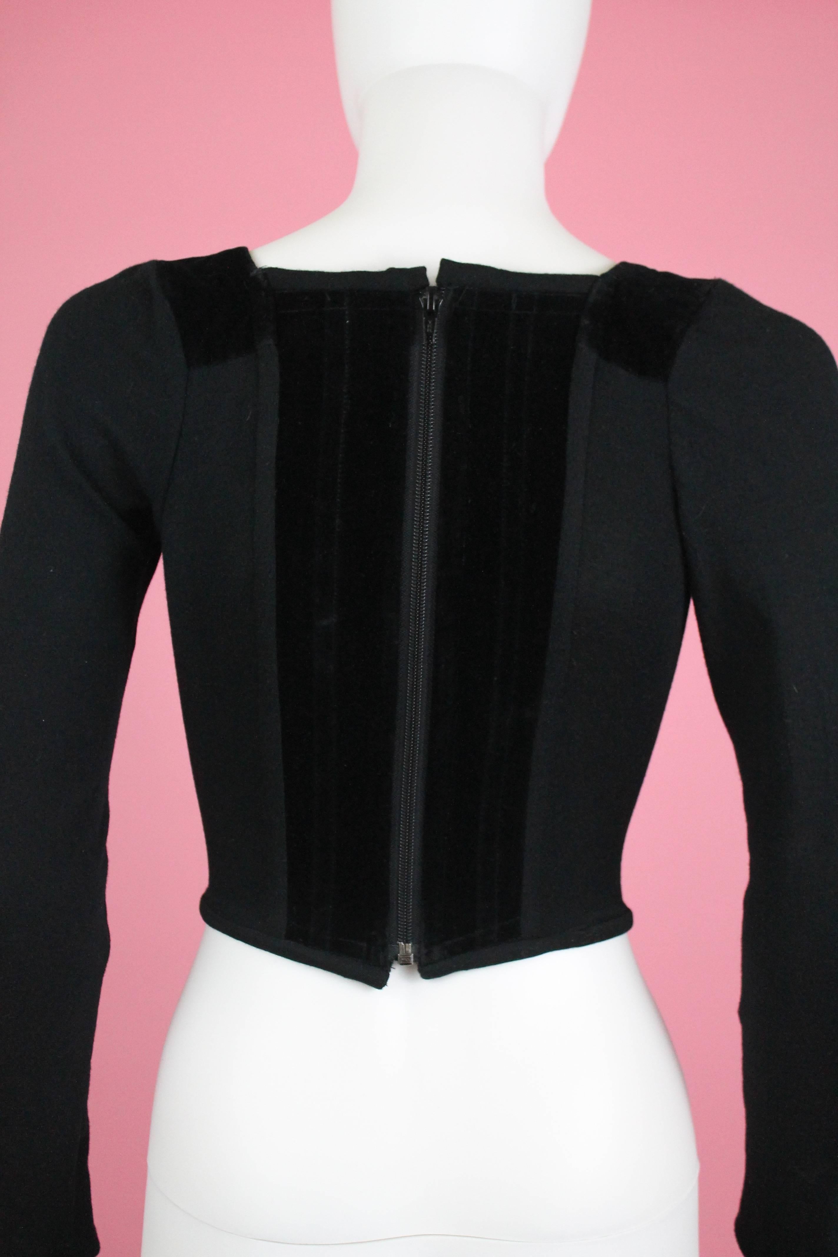 long sleeved corset
