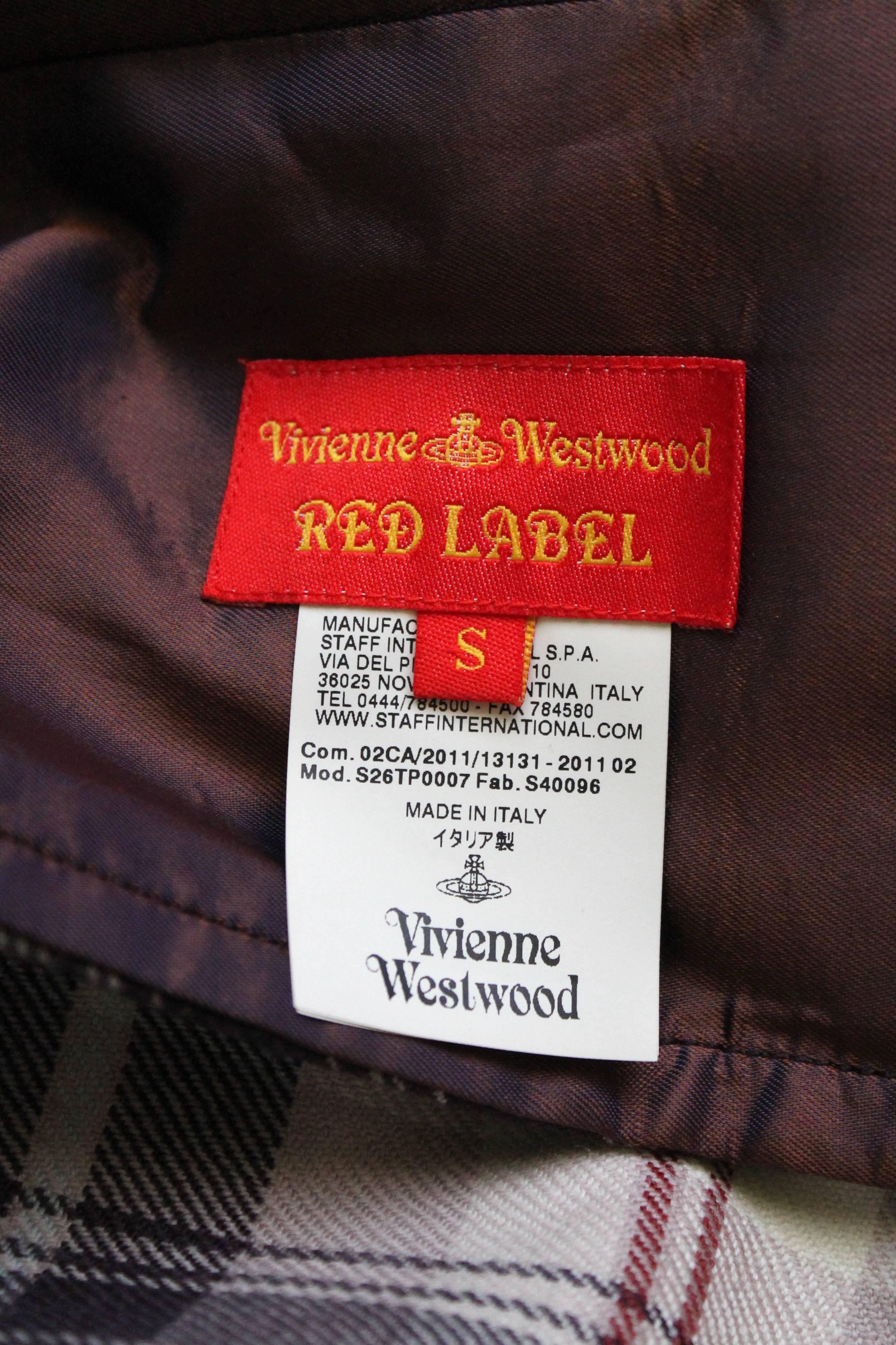 Gray Vivienne Westwood Red Label Tartan Heart Belt in Purple, A / W 2011 