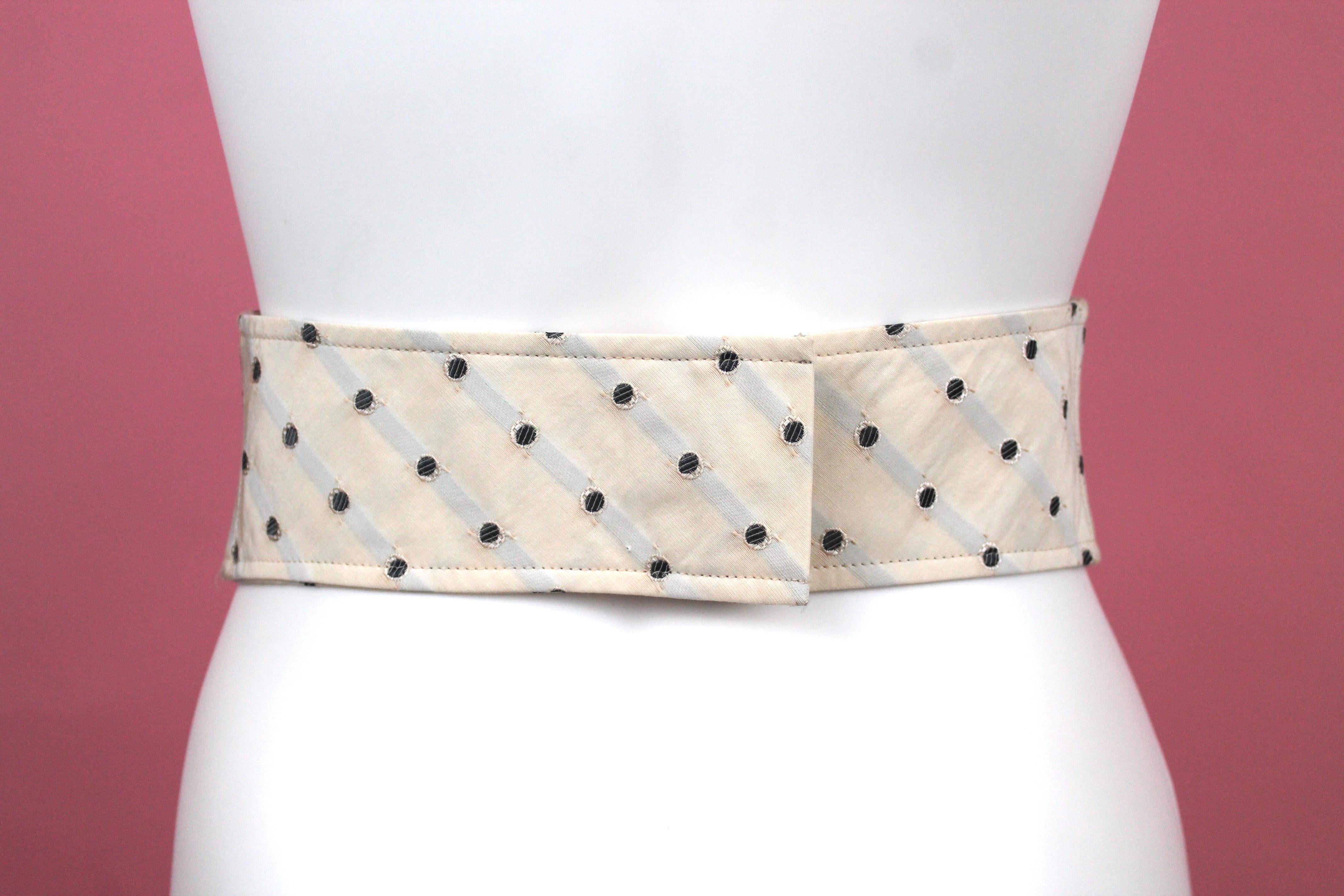 Vivienne Westwood Polka Dot Belt from Red Label, SS10, Size M In Excellent Condition In Los Angeles, CA