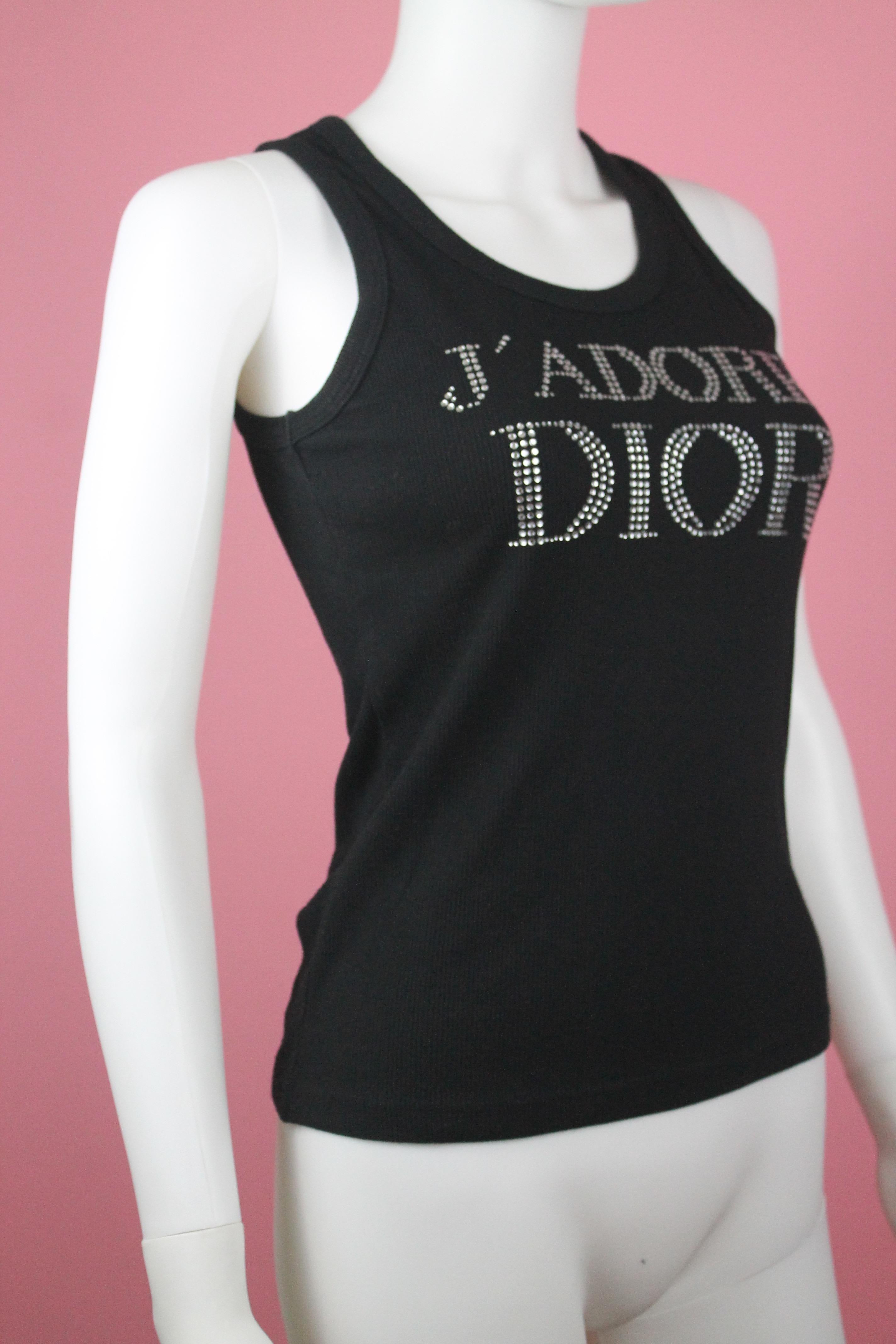 -Iconic Galliano for Diorpiece from early 2000's
-Features J'Adore Dior logo on the front and 