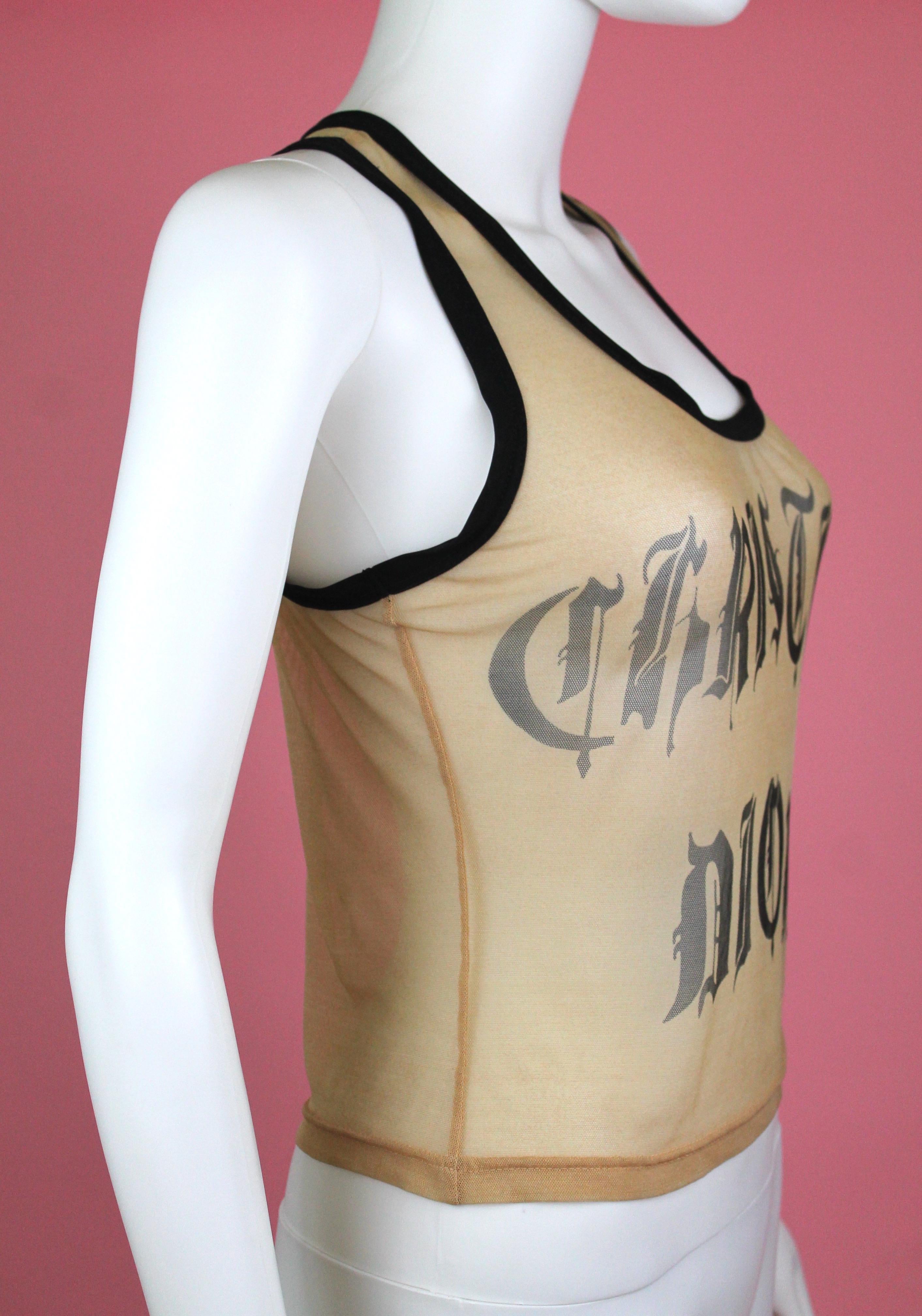 christian dior vintage gothic top