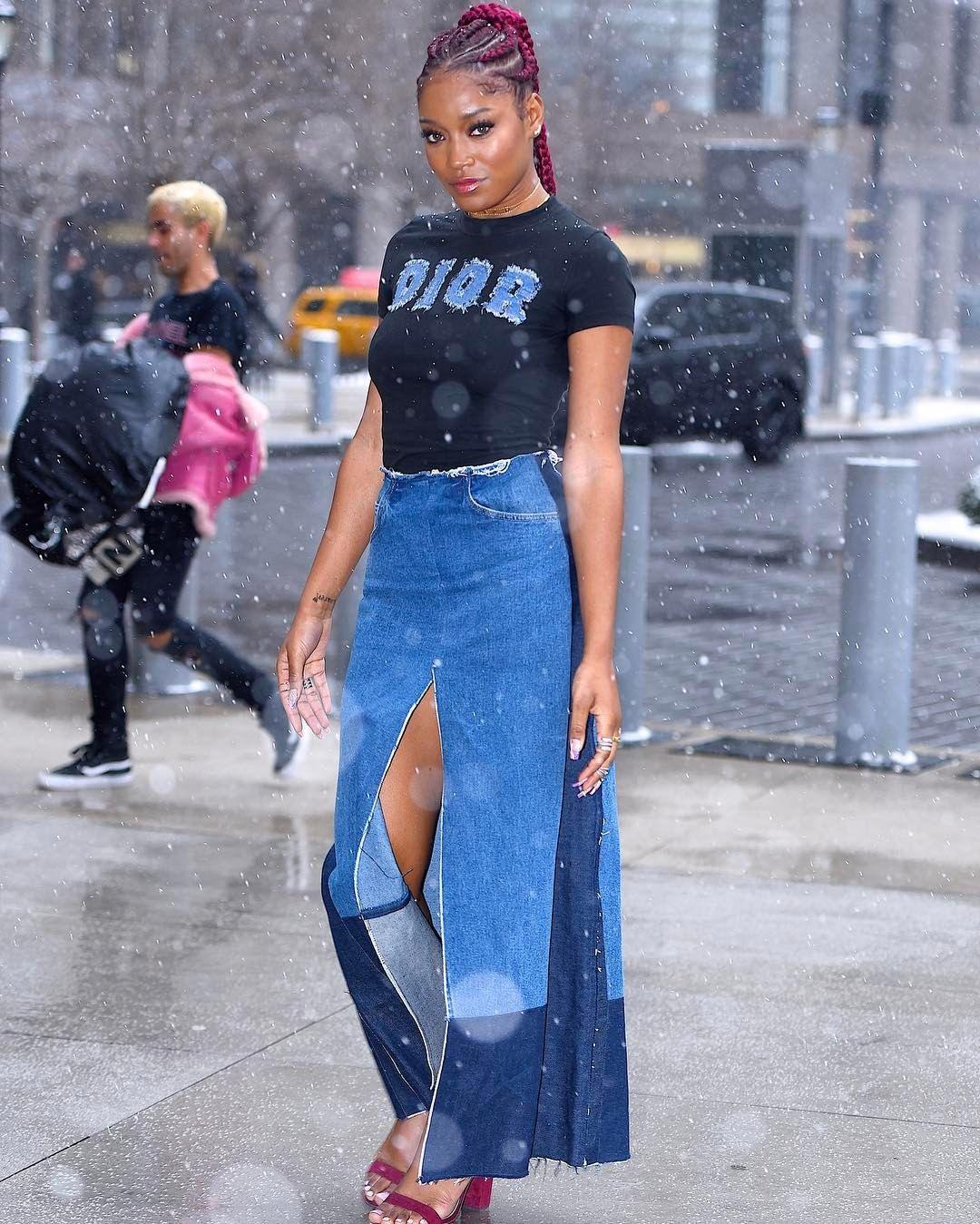 -T-shirt with iconic Dior logo from Galliano era 
-Denim trompe l'oeil on 100% cotton 
-Made in France 
-As seen on Keke Palmer

Approximate Measurements (in inches) 
-Total length: 20”
-Shoulder to shoulder: 14”
-Sleeve length: 7”
-Chest: