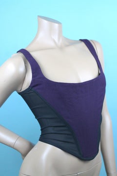 Vivienne Westwood Purple Wool Corset from Red Label, c. 90's. Size US 2/4