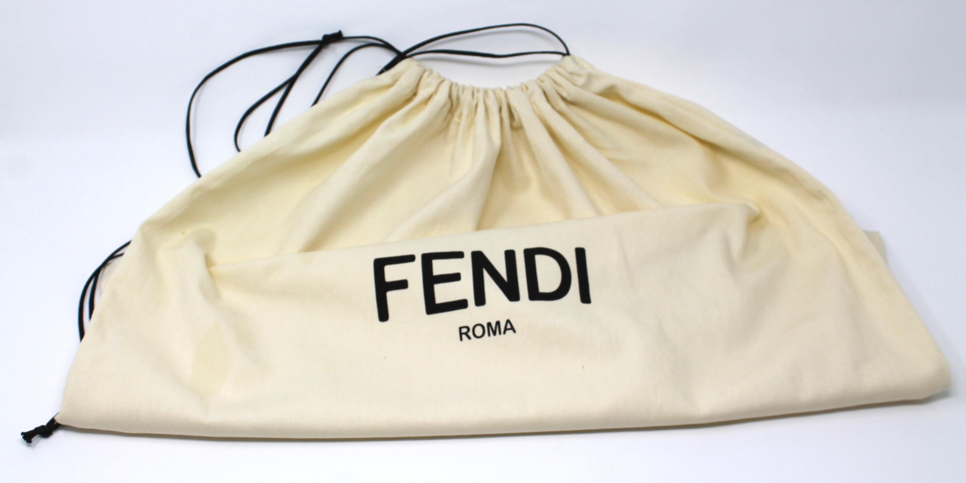 Fendi Zucca Men's Crossbody Bag in Blue Nappa Leather, 2014/2015 5